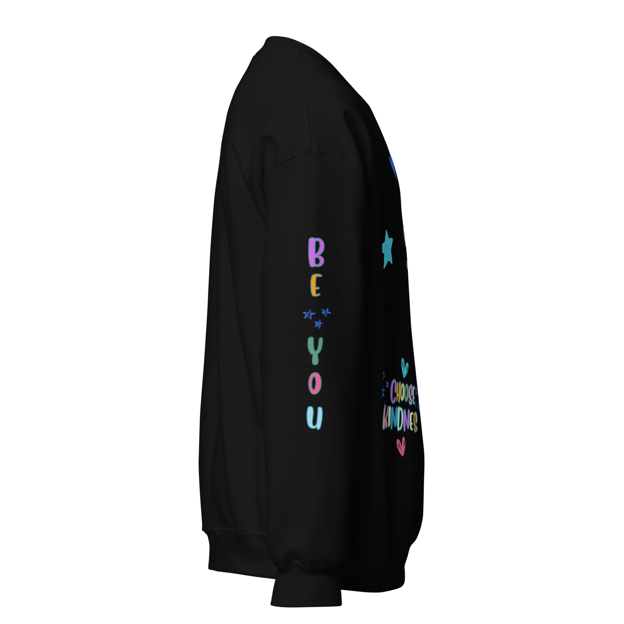 Say Nice Things Unisex Sweatshirt, with Print on the Sleeves - Image 3