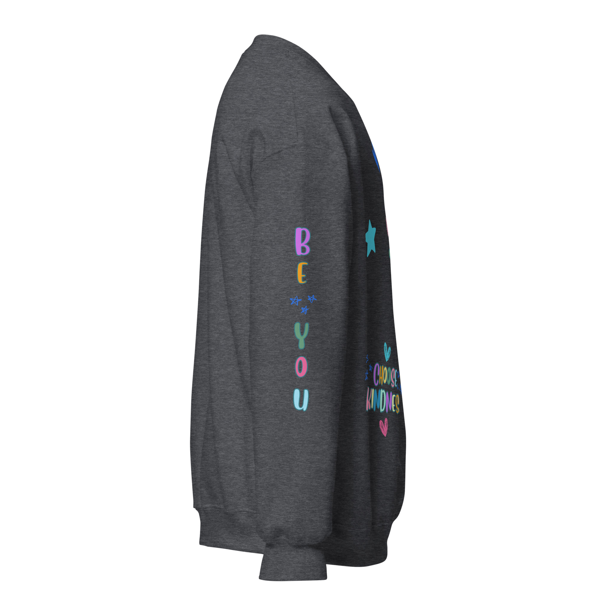 Say Nice Things Unisex Sweatshirt, with Print on the Sleeves - Image 15