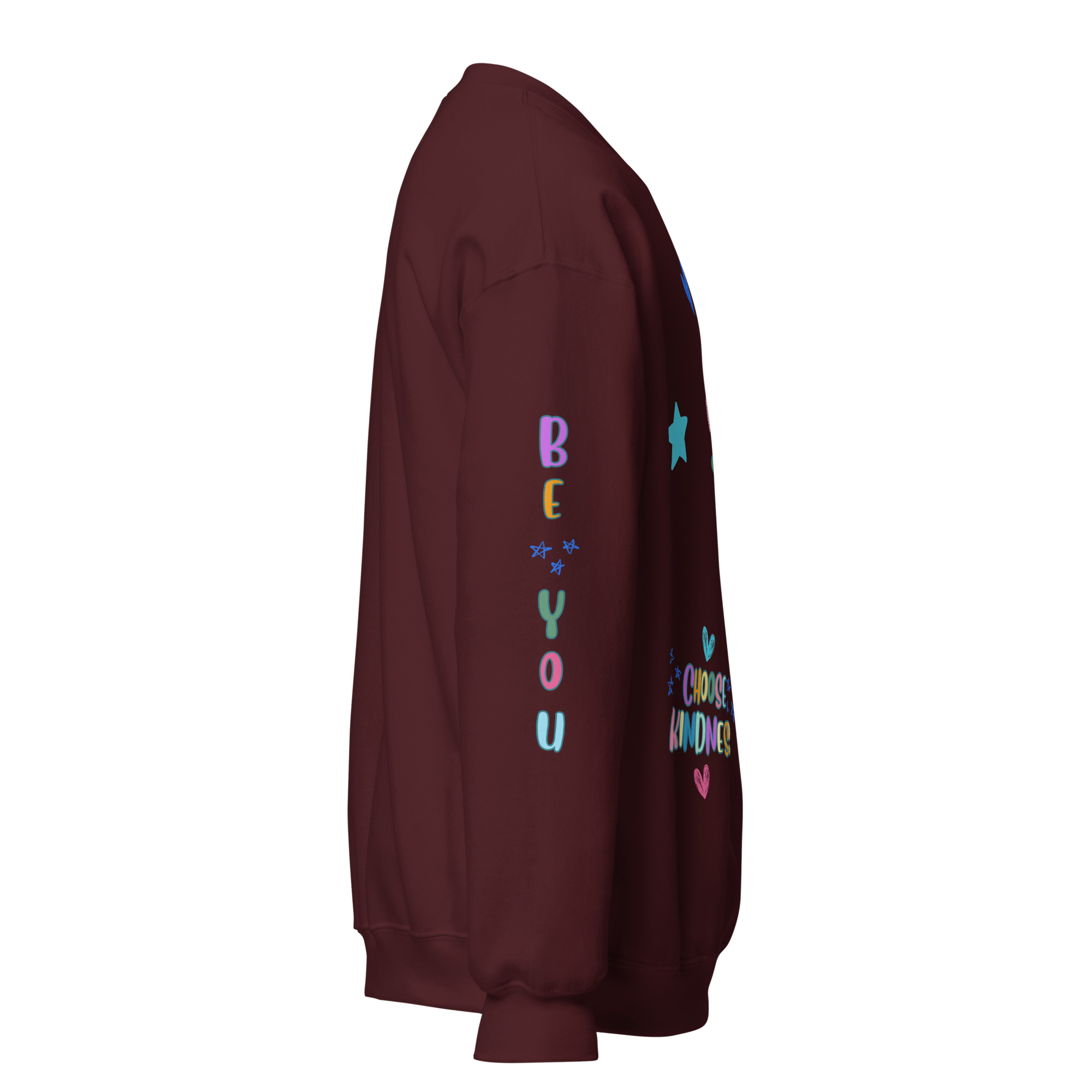 Say Nice Things Unisex Sweatshirt, with Print on the Sleeves - Image 11