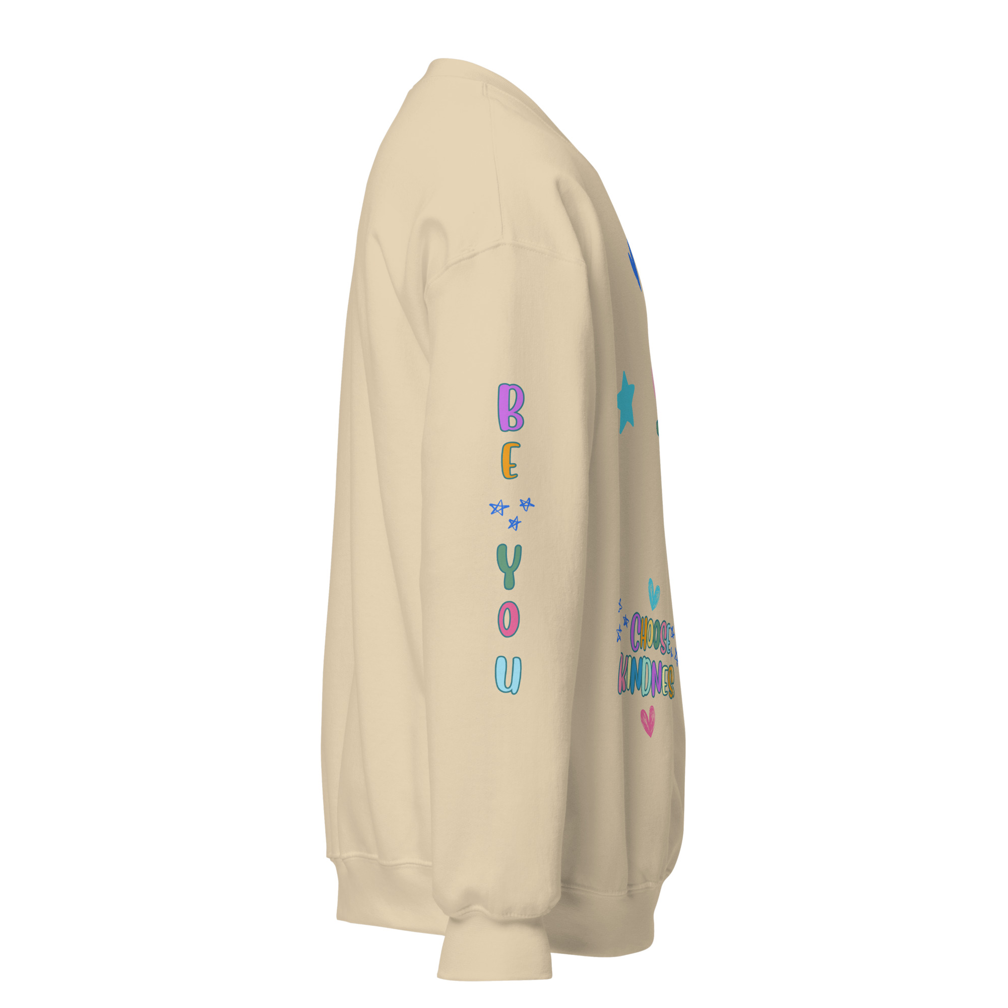 Say Nice Things Unisex Sweatshirt, with Print on the Sleeves - Image 30