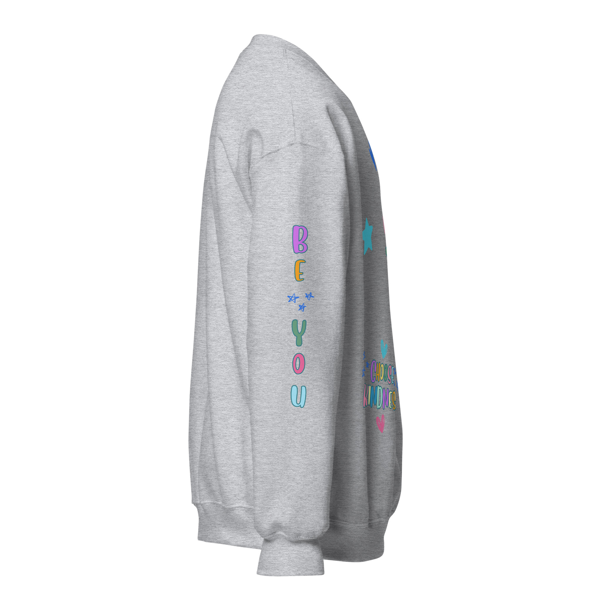 Say Nice Things Unisex Sweatshirt, with Print on the Sleeves - Image 27
