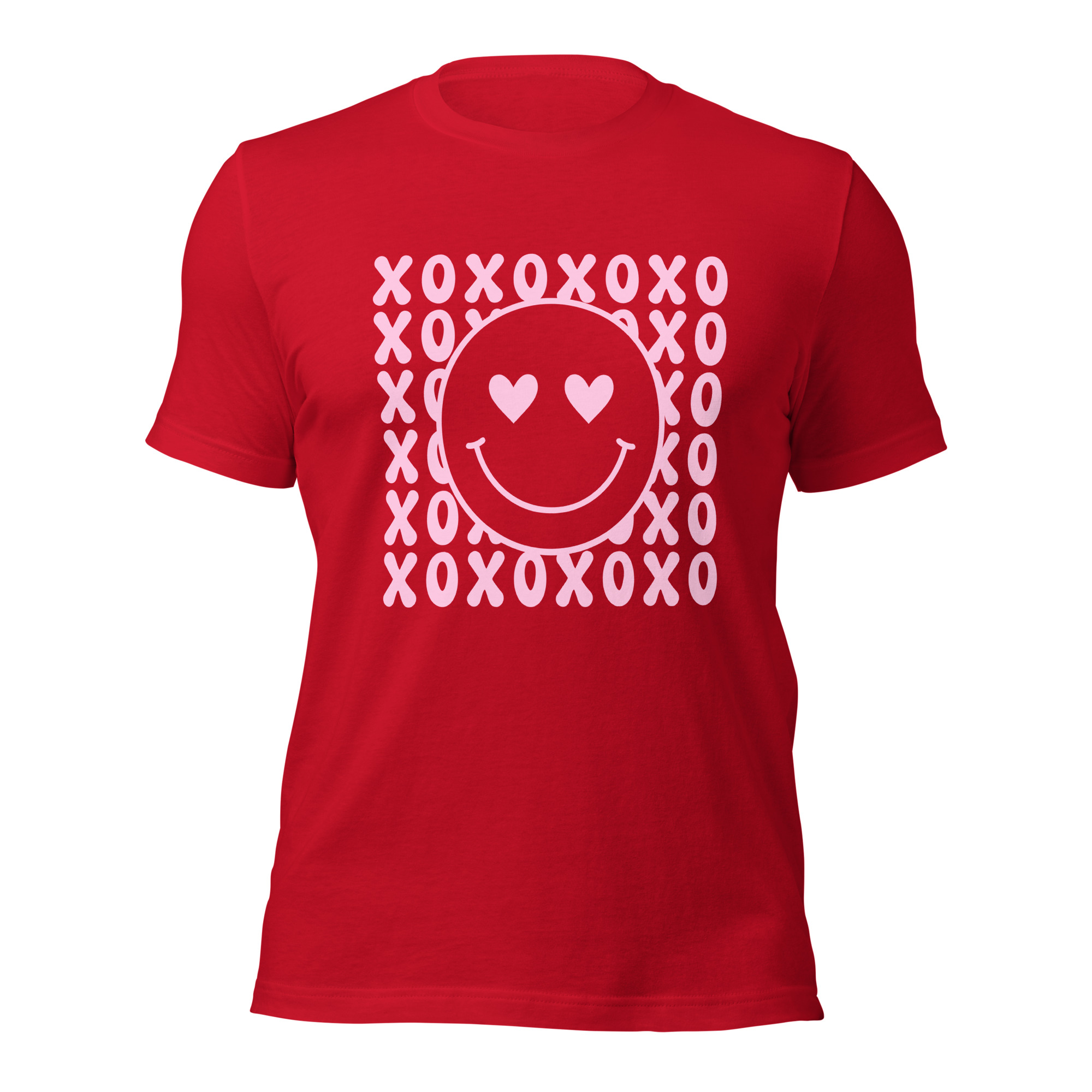 Valentine's Smiley Face Unisex t-shirt