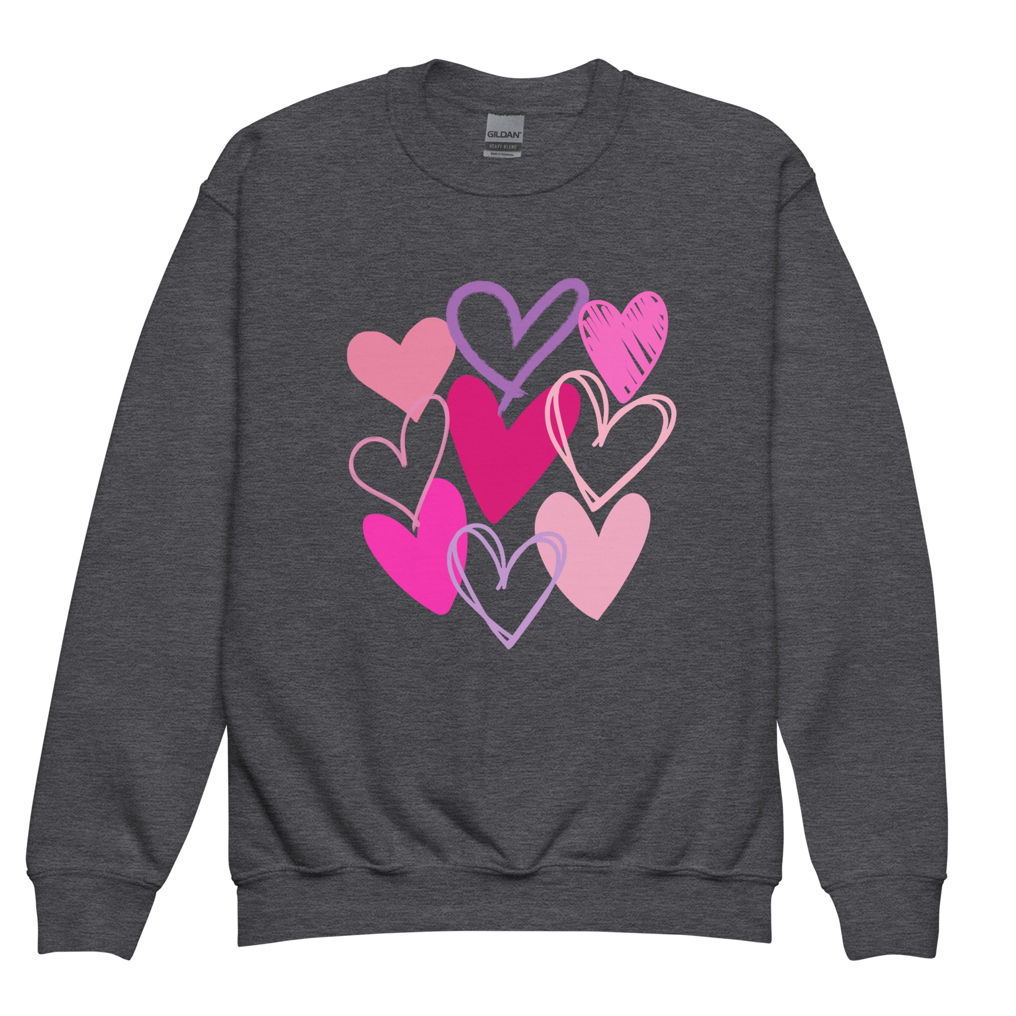 Hearts Youth Crewneck Sweatshirt - Image 5