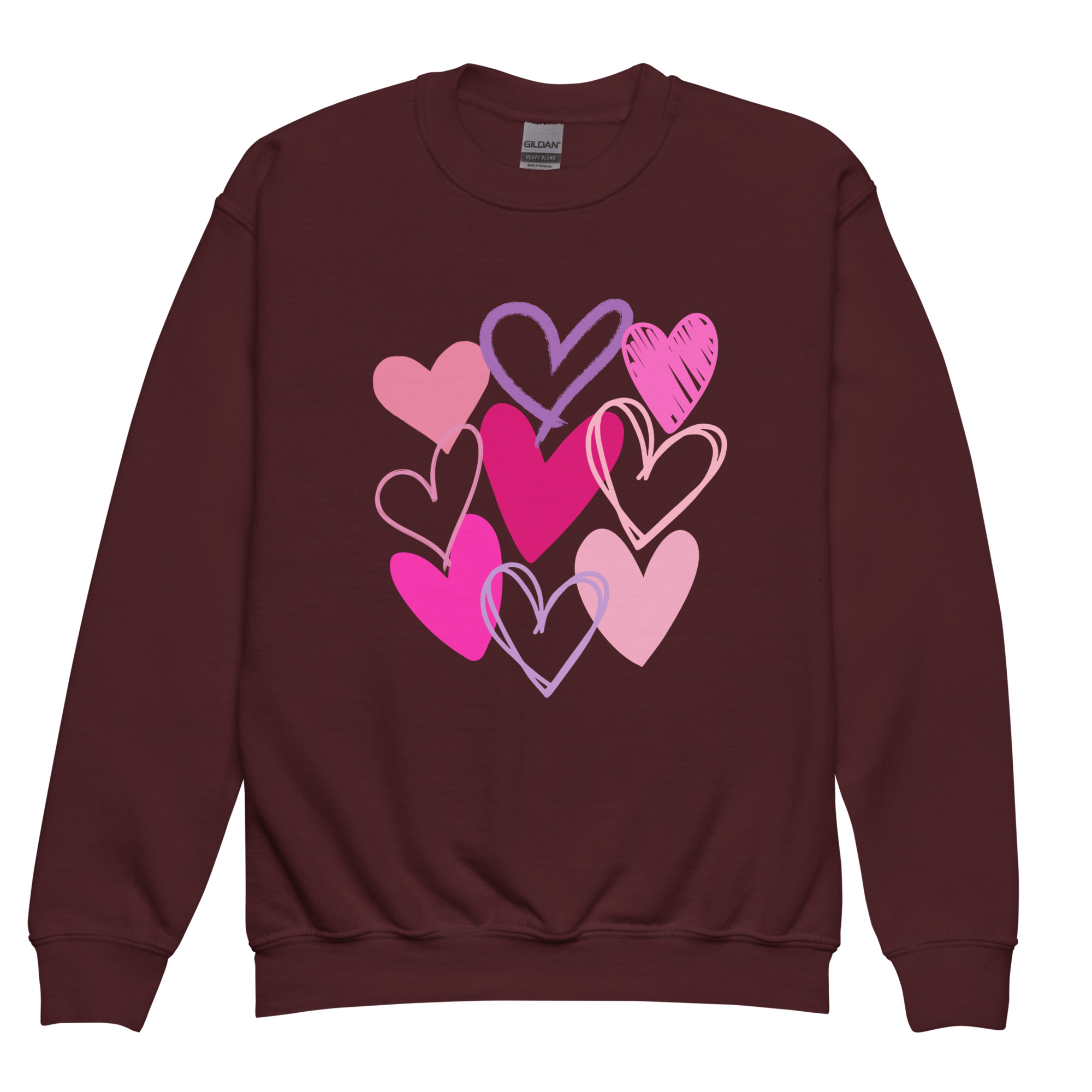 Hearts Youth Crewneck Sweatshirt - Image 3