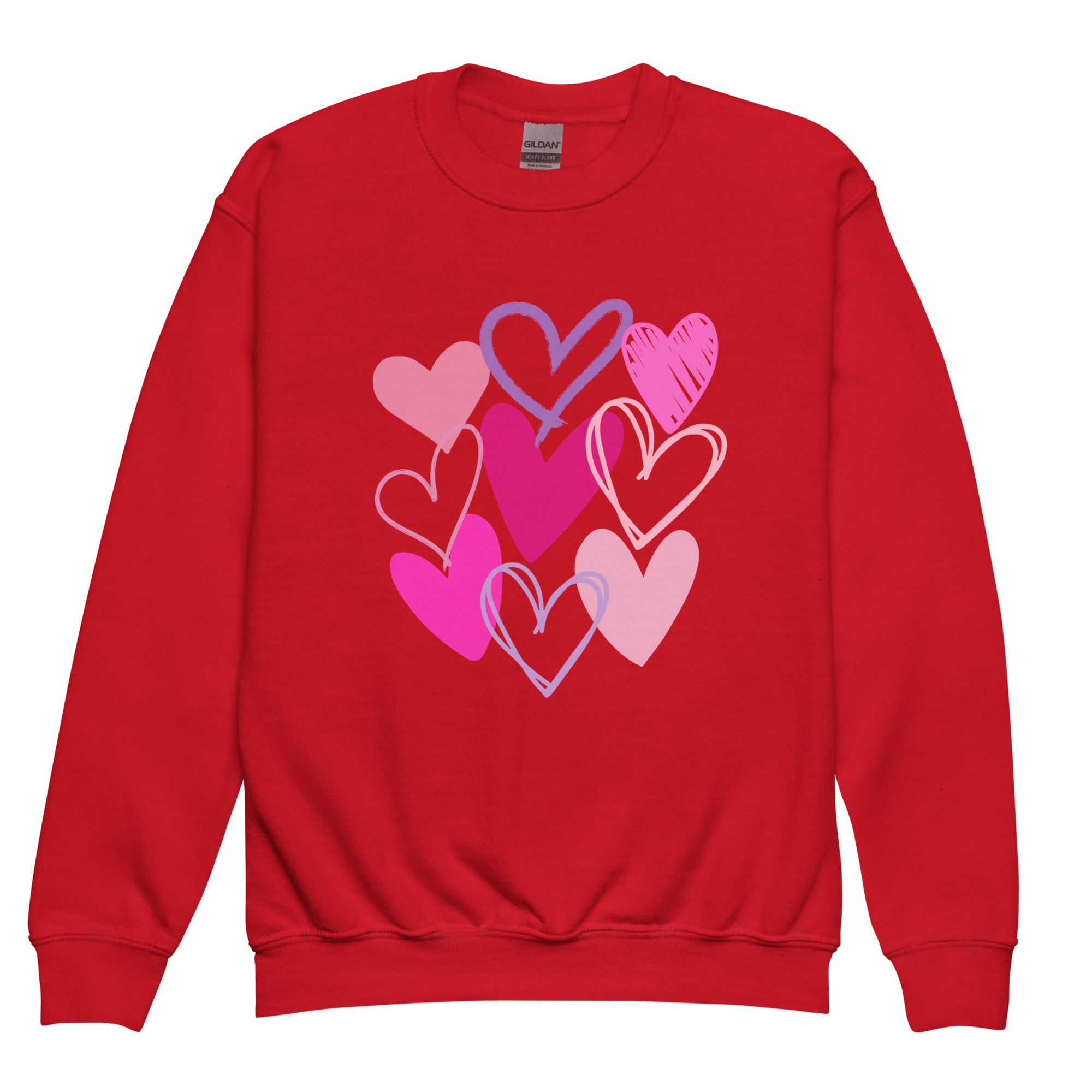 Hearts Youth Crewneck Sweatshirt - Image 4
