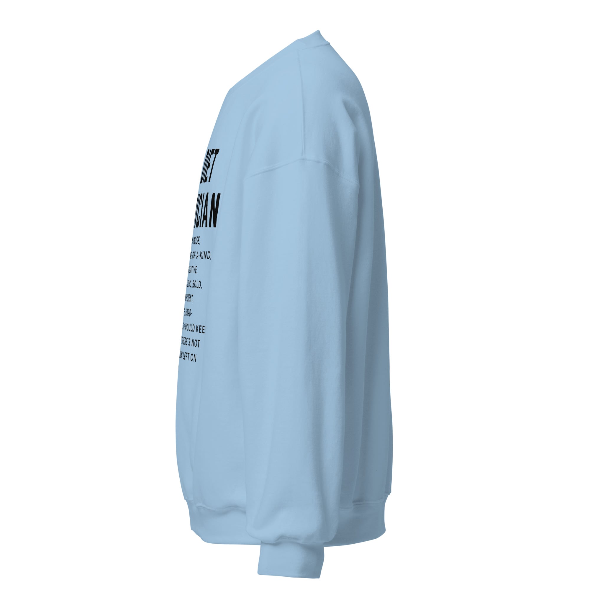 I'm a Diet Technician Unisex Sweatshirt, Black Writing - Image 3