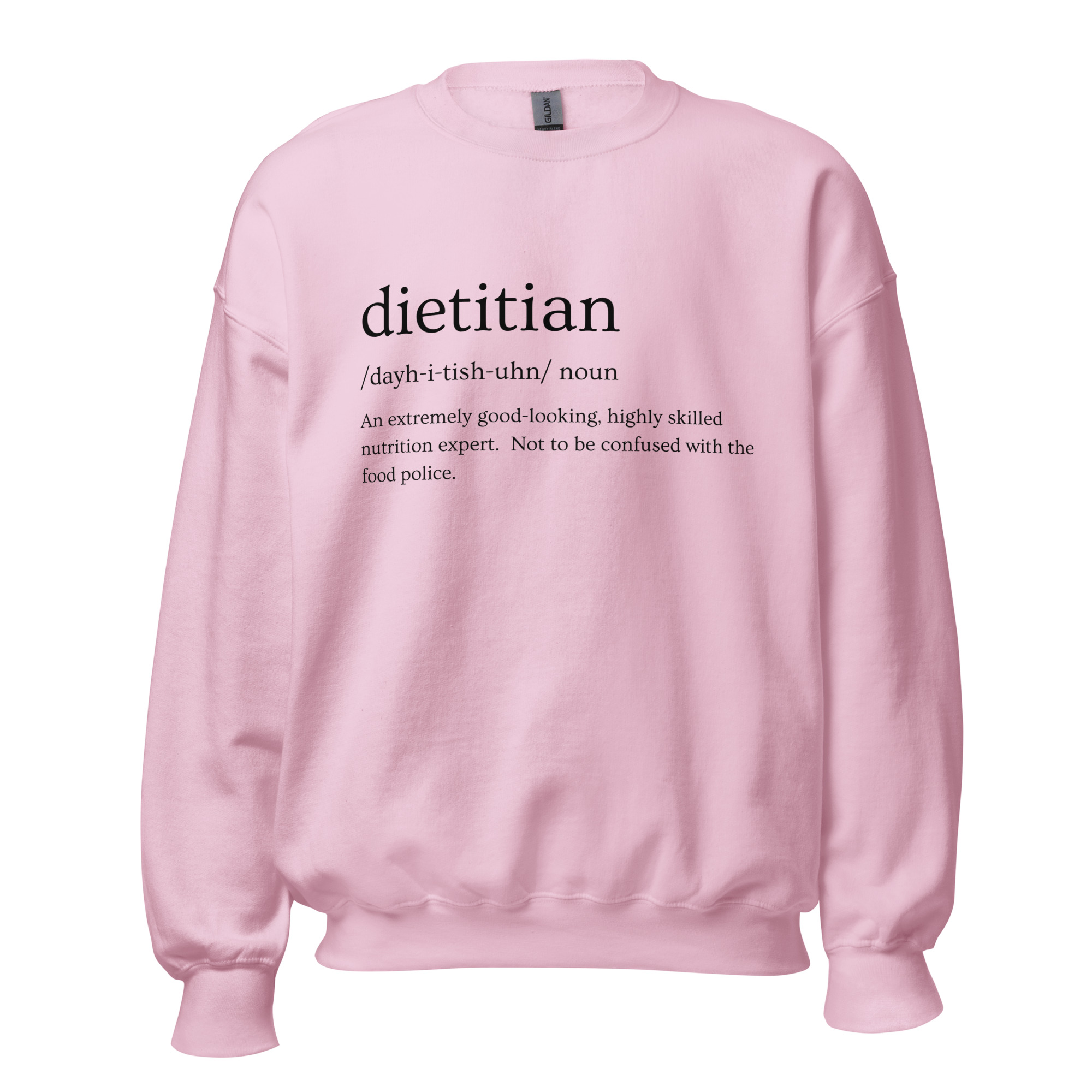Dietitian Definition Unisex Sweatshirt (Black Writing) - Image 6