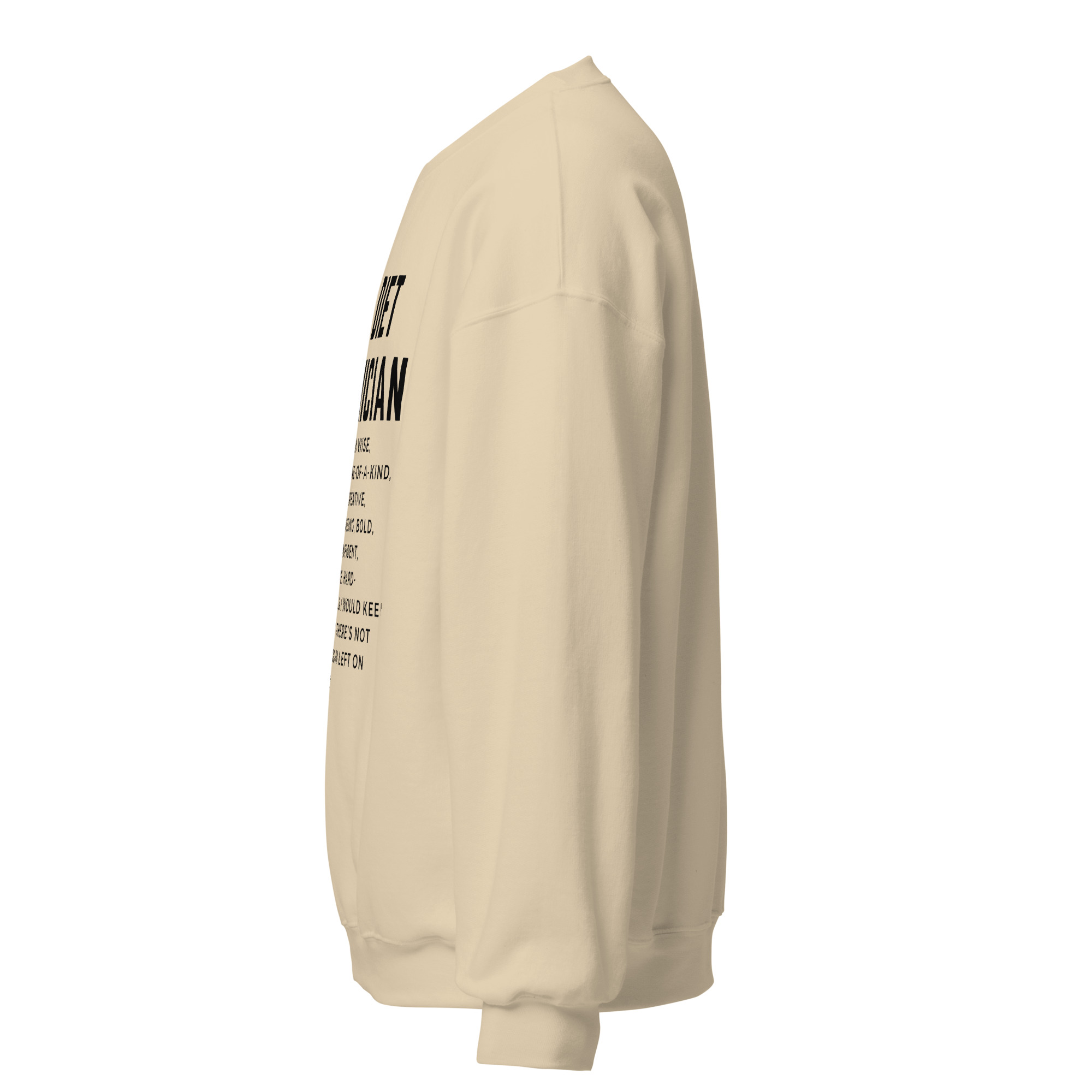 I'm a Diet Technician Unisex Sweatshirt, Black Writing - Image 6