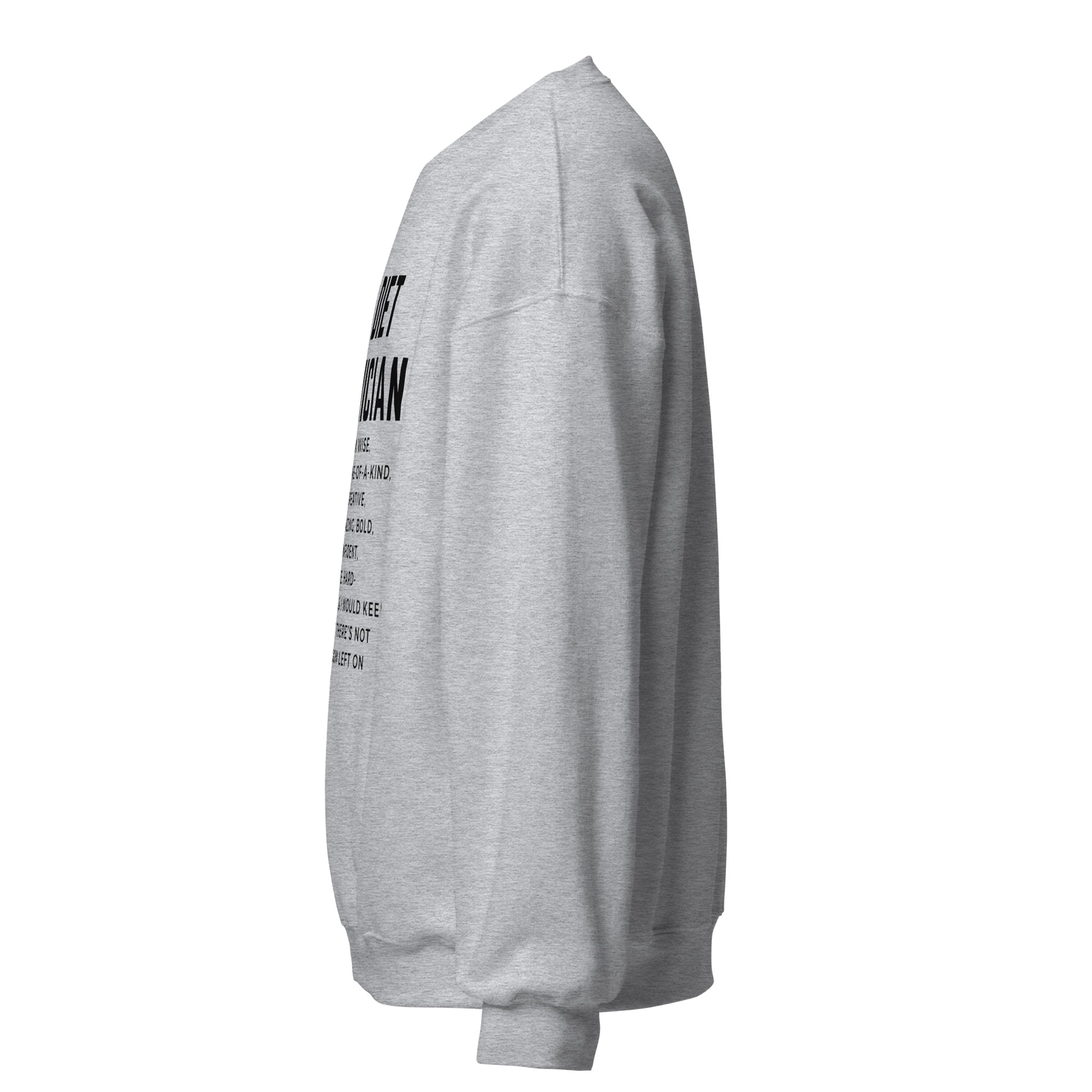I'm a Diet Technician Unisex Sweatshirt, Black Writing - Image 4