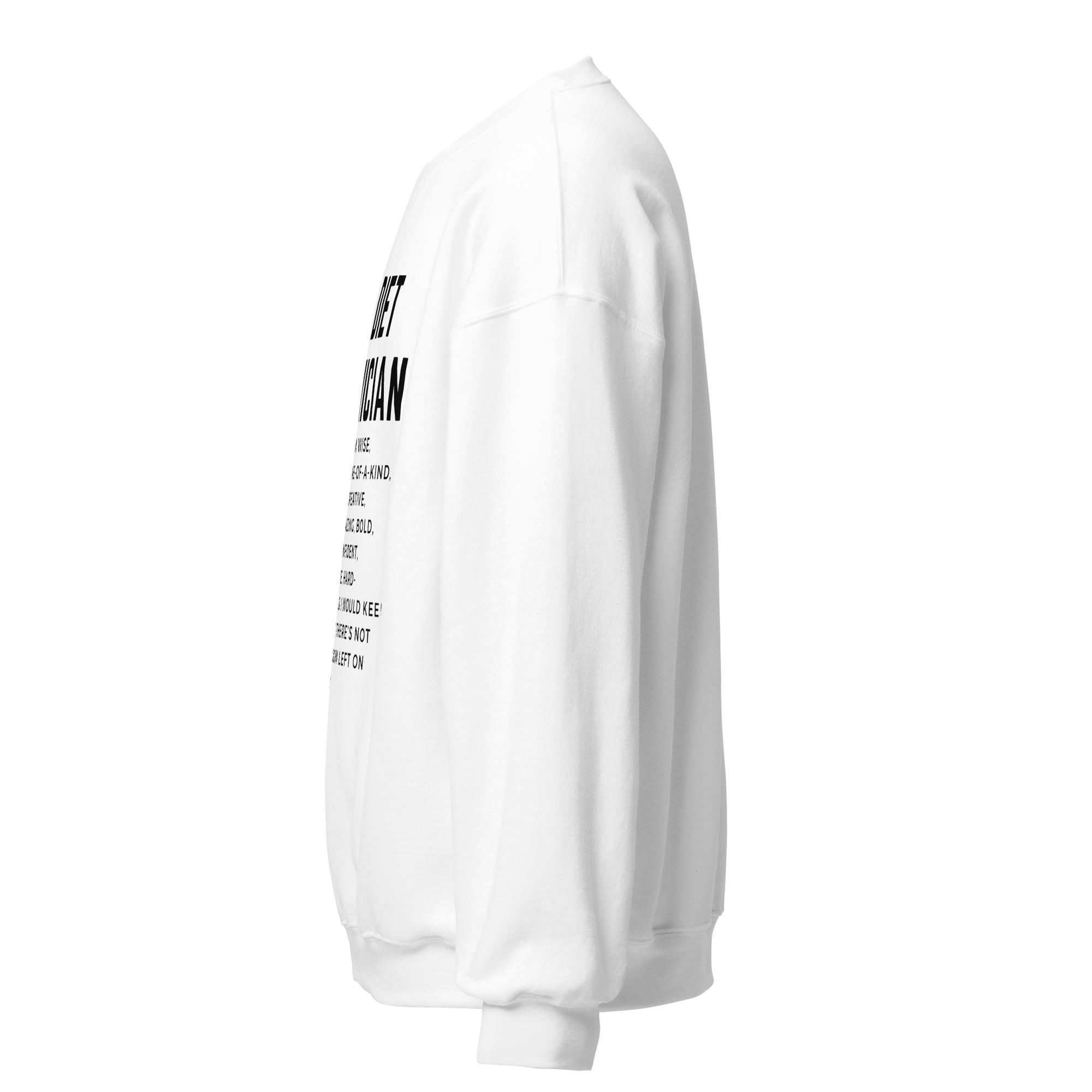 I'm a Diet Technician Unisex Sweatshirt, Black Writing - Image 10