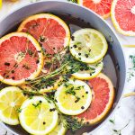 Making a spring simmer pot that smells like William Sonoma, with grapefruit, lemons, and thyme beautifuleatsandthings.com