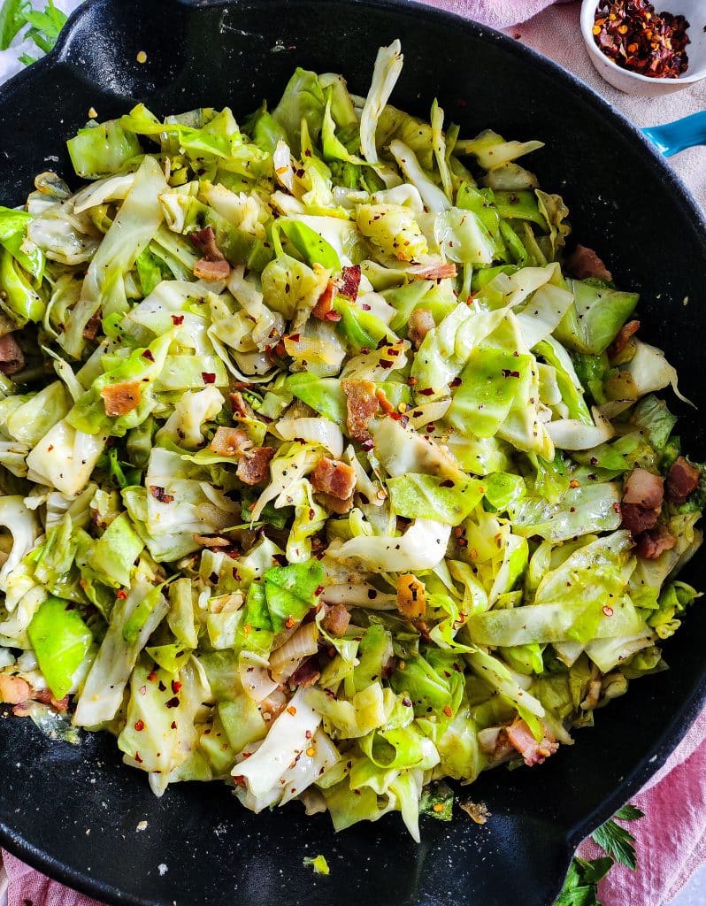 easy Southern Fried Cabbage with Bacon—a true comfort food classic, great for the holidays and Thanksgiving
beautifuleatsandthings.com