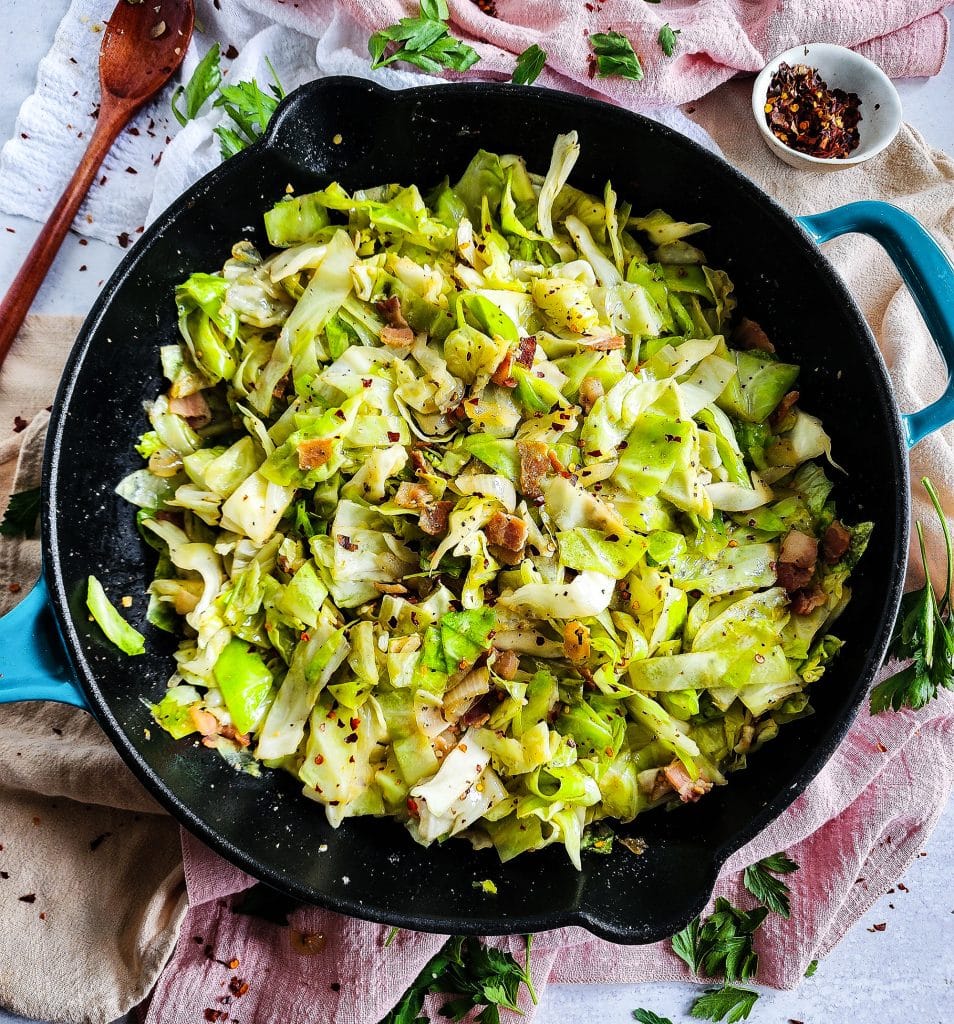 easy Southern Fried Cabbage with Bacon—a true comfort food classic, great for the holidays and Thanksgiving
beautifuleatsandthings.com