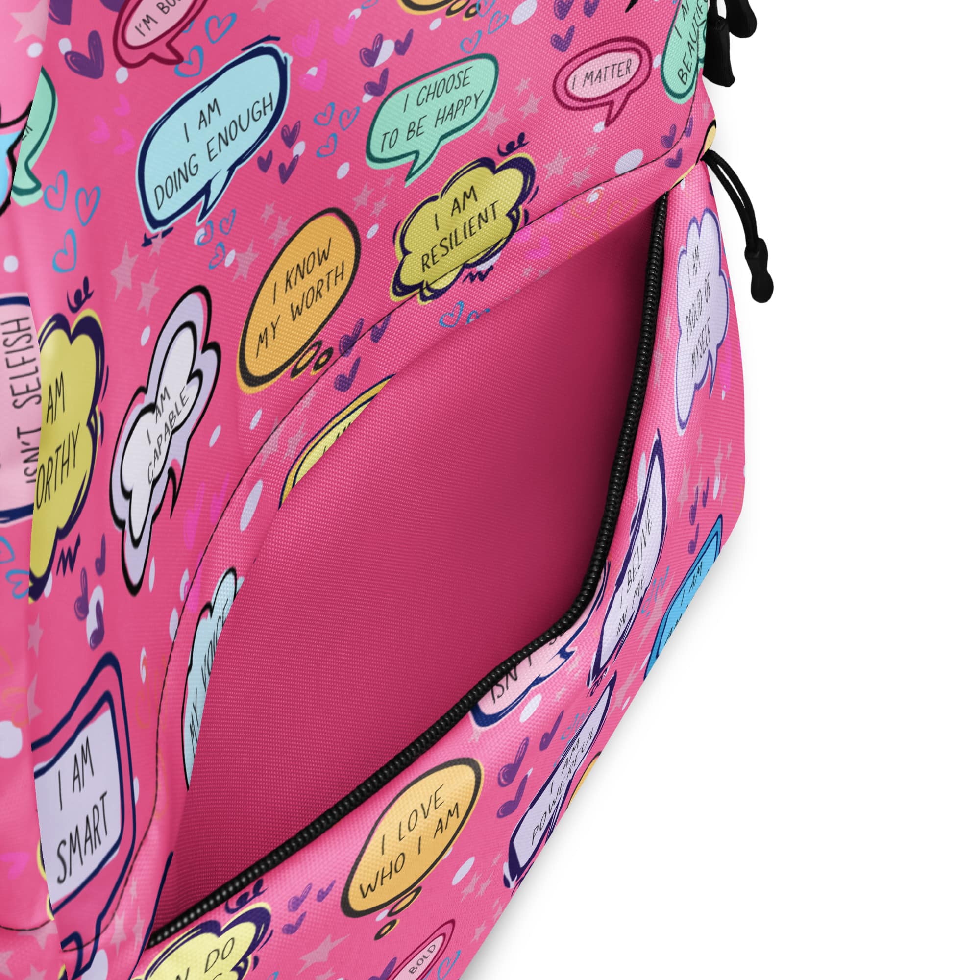 Positive Affirmations Backpack-Pink - Image 8