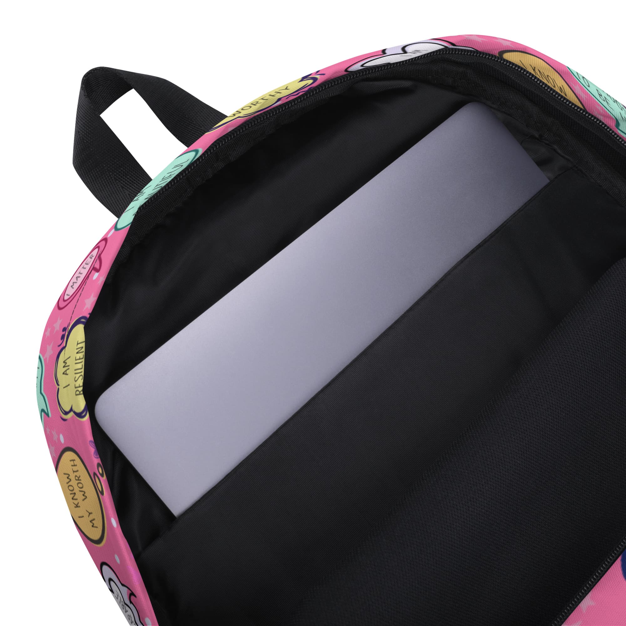 Positive Affirmations Backpack-Pink - Image 9