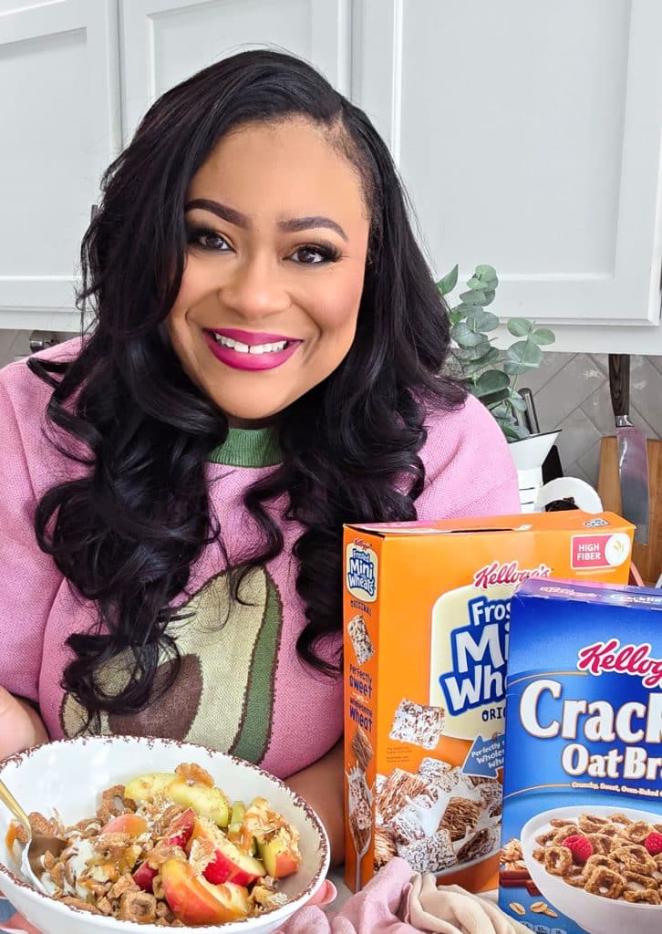 Black Dietitian recommends cereal as a healthy breakfast, Kellogg beautifuleatsandthings.com