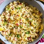 Caramelized Onion & Bacon Rice, budget-friendly recipe, southern side dish beautifuleatsandthings.com