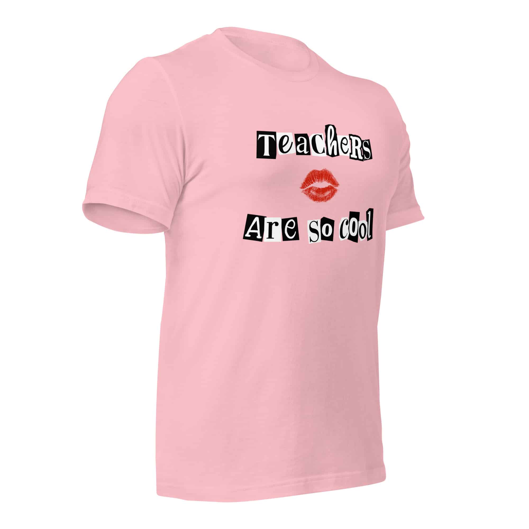 Teachers Are So Cool Light Pink Unisex T-shirt - Image 3