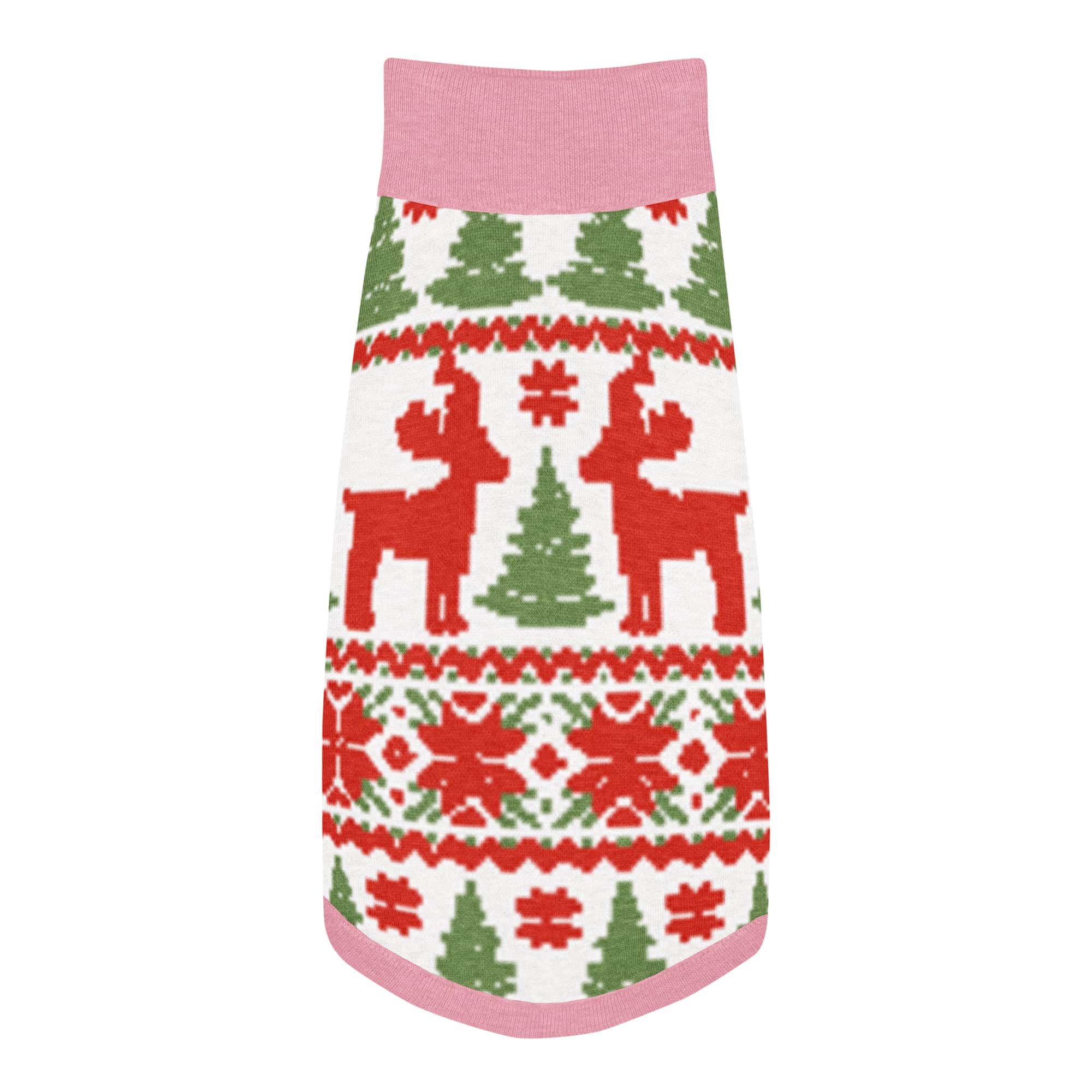 Reindeer Pattern Knitted Pet Sweater - Image 2