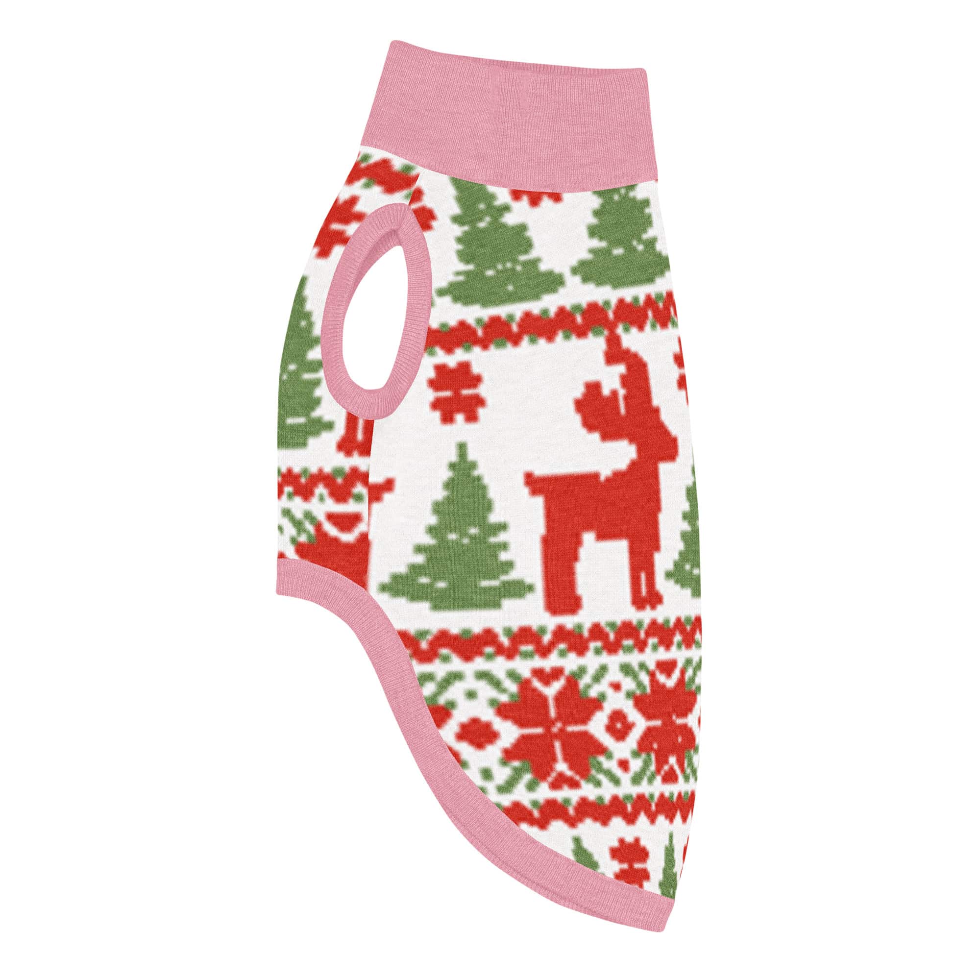 Reindeer Pattern Knitted Pet Sweater - Image 3