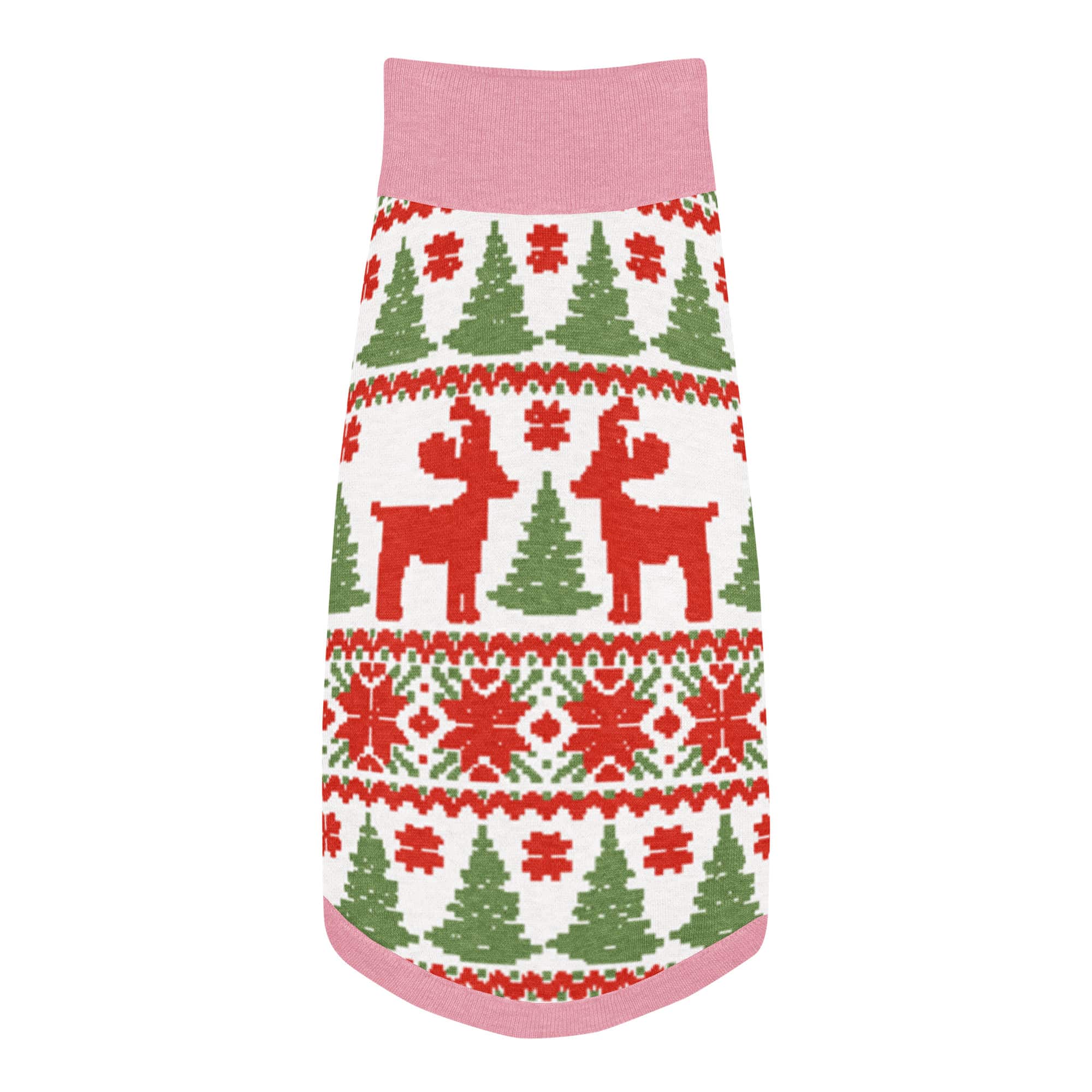 Reindeer Pattern Knitted Pet Sweater - Image 11