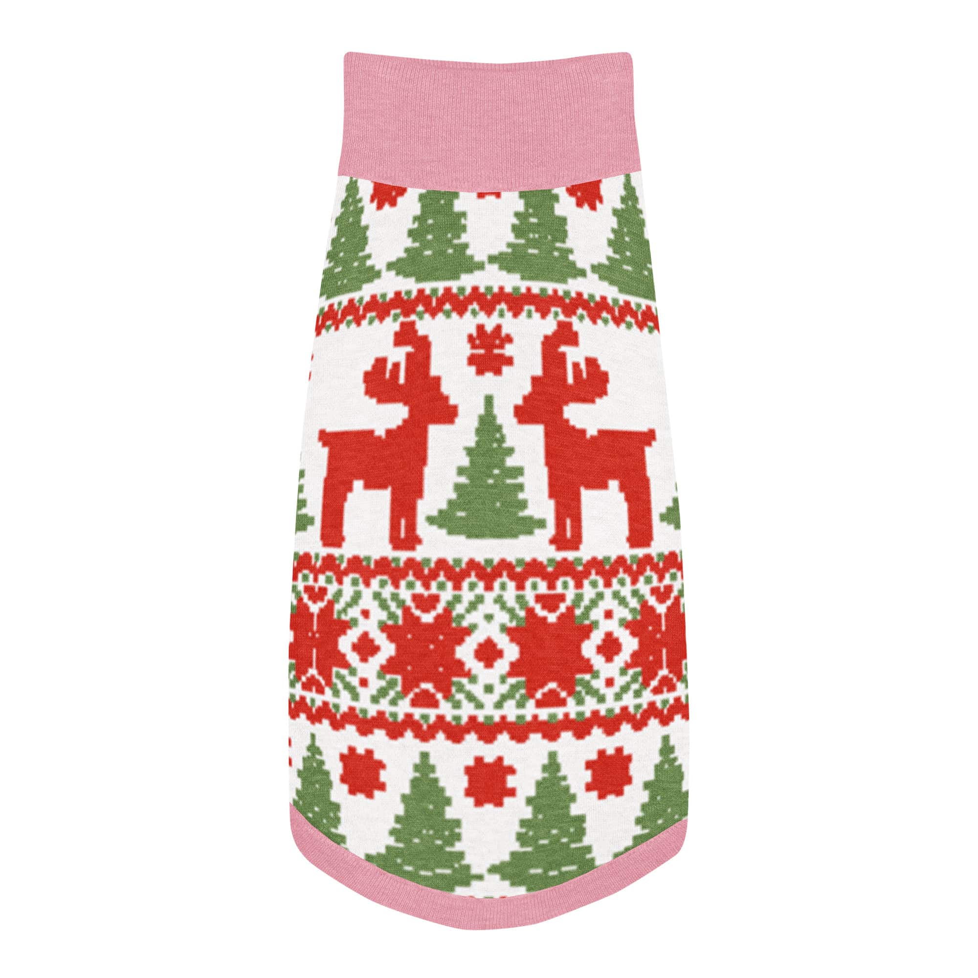 Reindeer Pattern Knitted Pet Sweater - Image 8