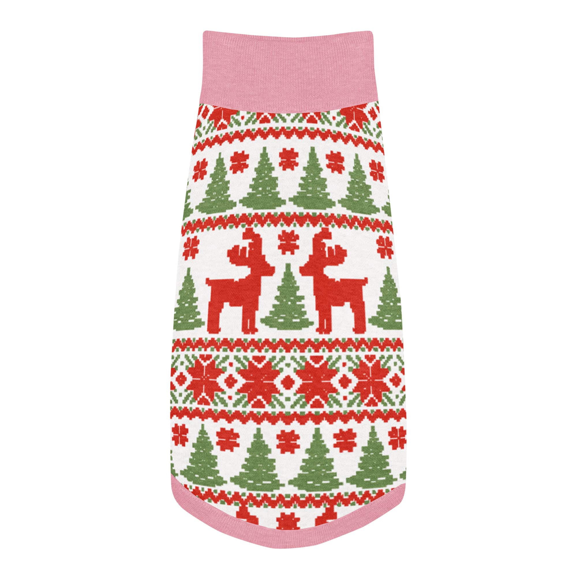 Reindeer Pattern Knitted Pet Sweater - Image 17
