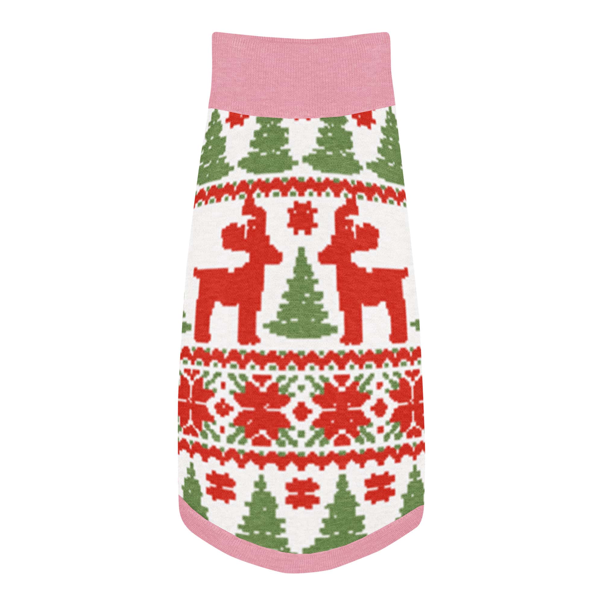Reindeer Pattern Knitted Pet Sweater - Image 5