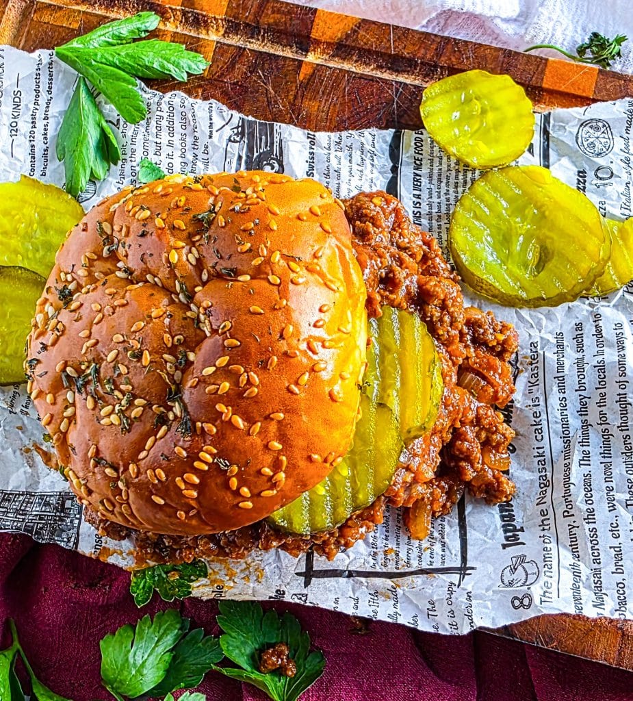 The best ever sloppy joe recipe that’s cheap and budget-friendly, perfect for busy families and kid-friendly, served on a toasted hamburger bun with pickles.
Beautifuleatsandthings.com