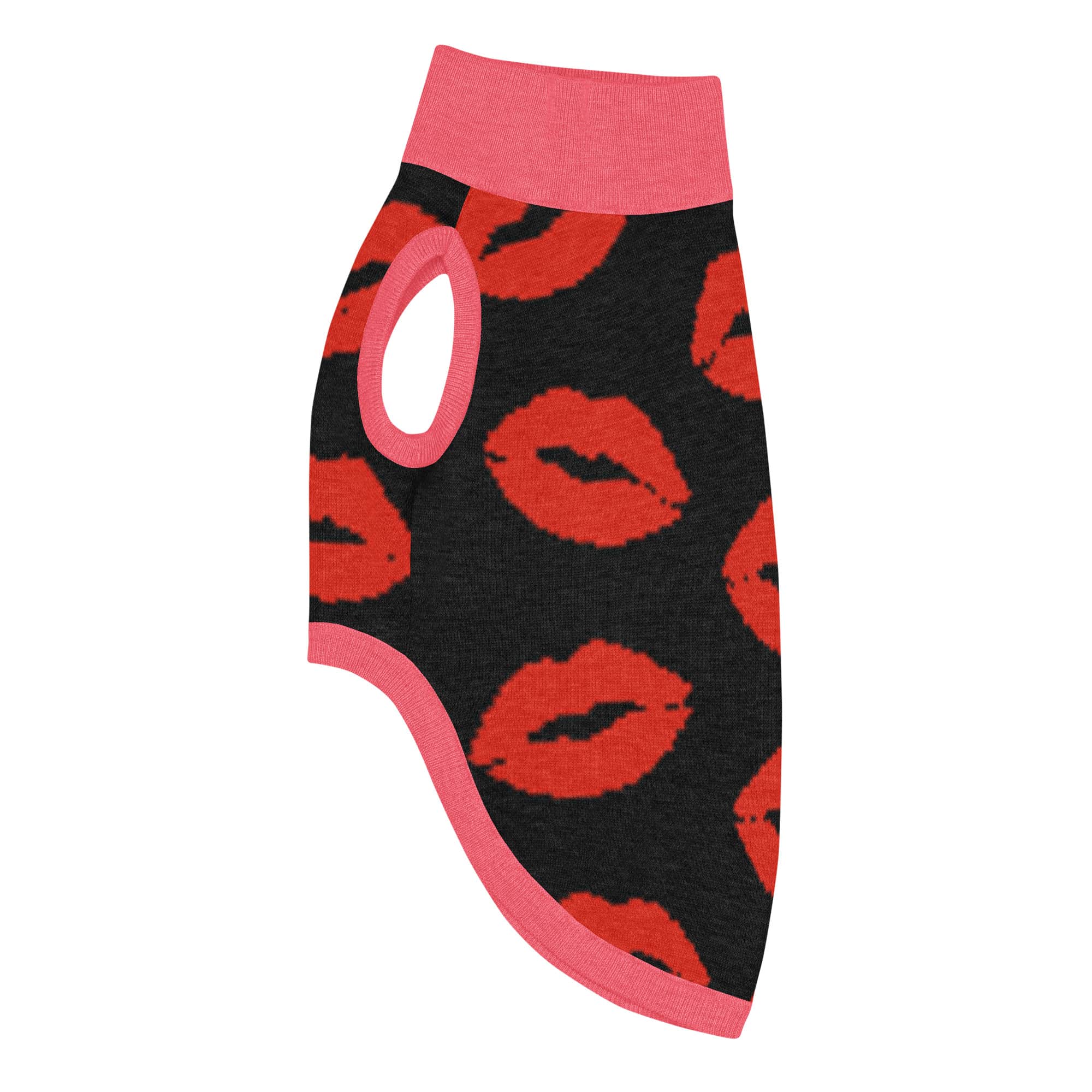 Kiss Kiss Black Knitted Pet Sweater - Image 2