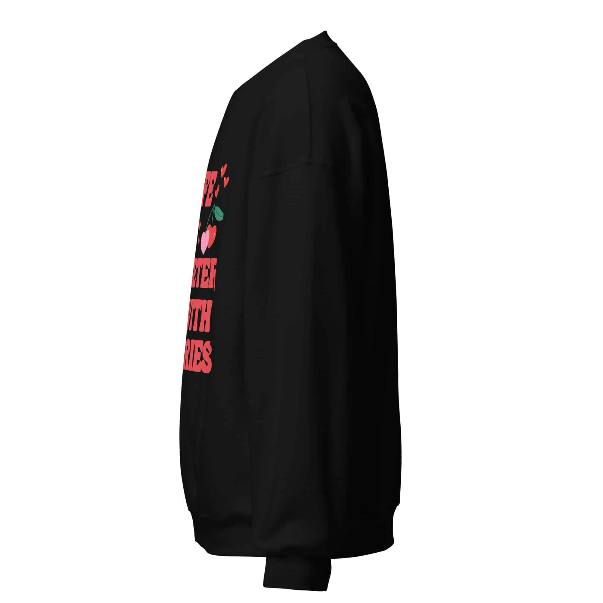Life is Sweeter with Cherries Unisex Sweatshirt - Image 3