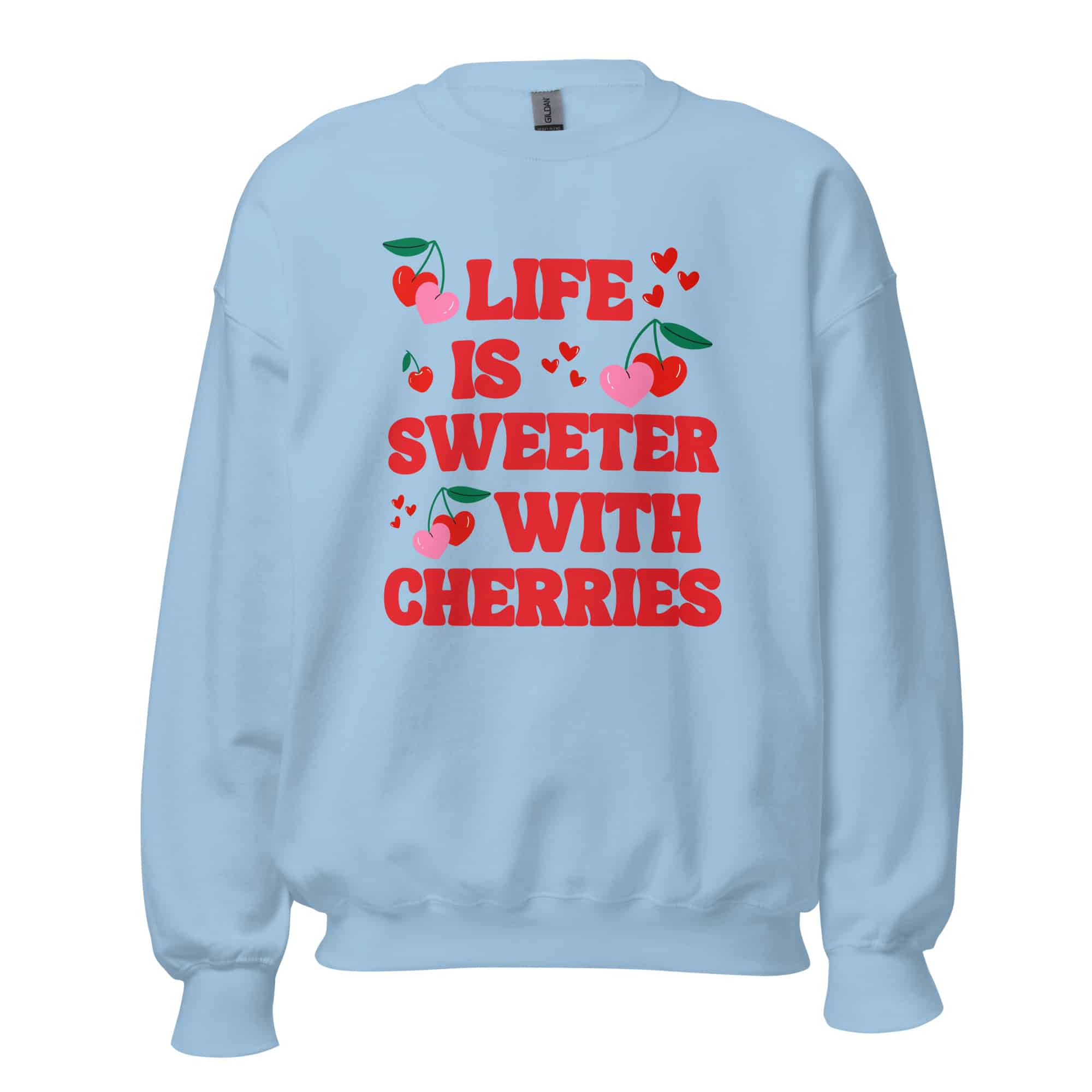 Life is Sweeter with Cherries Unisex Sweatshirt - Image 9