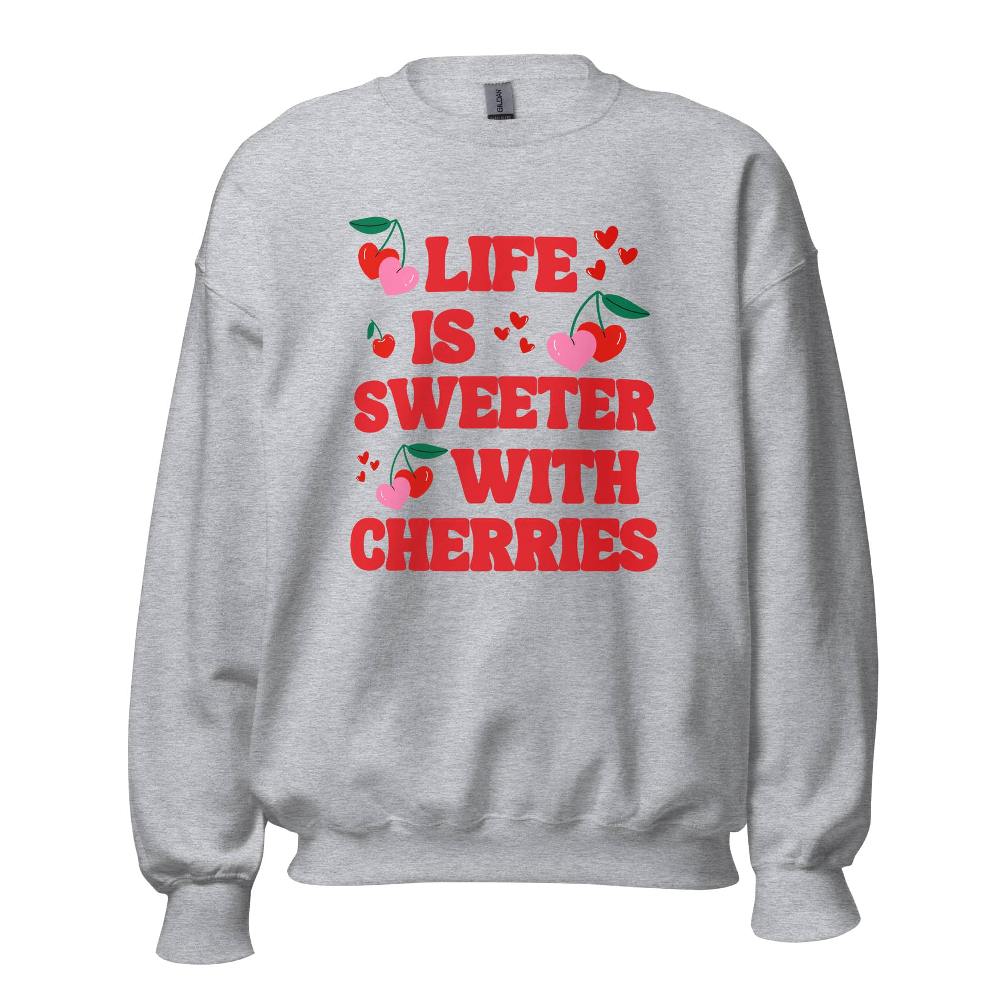 Life is Sweeter with Cherries Unisex Sweatshirt - Image 13