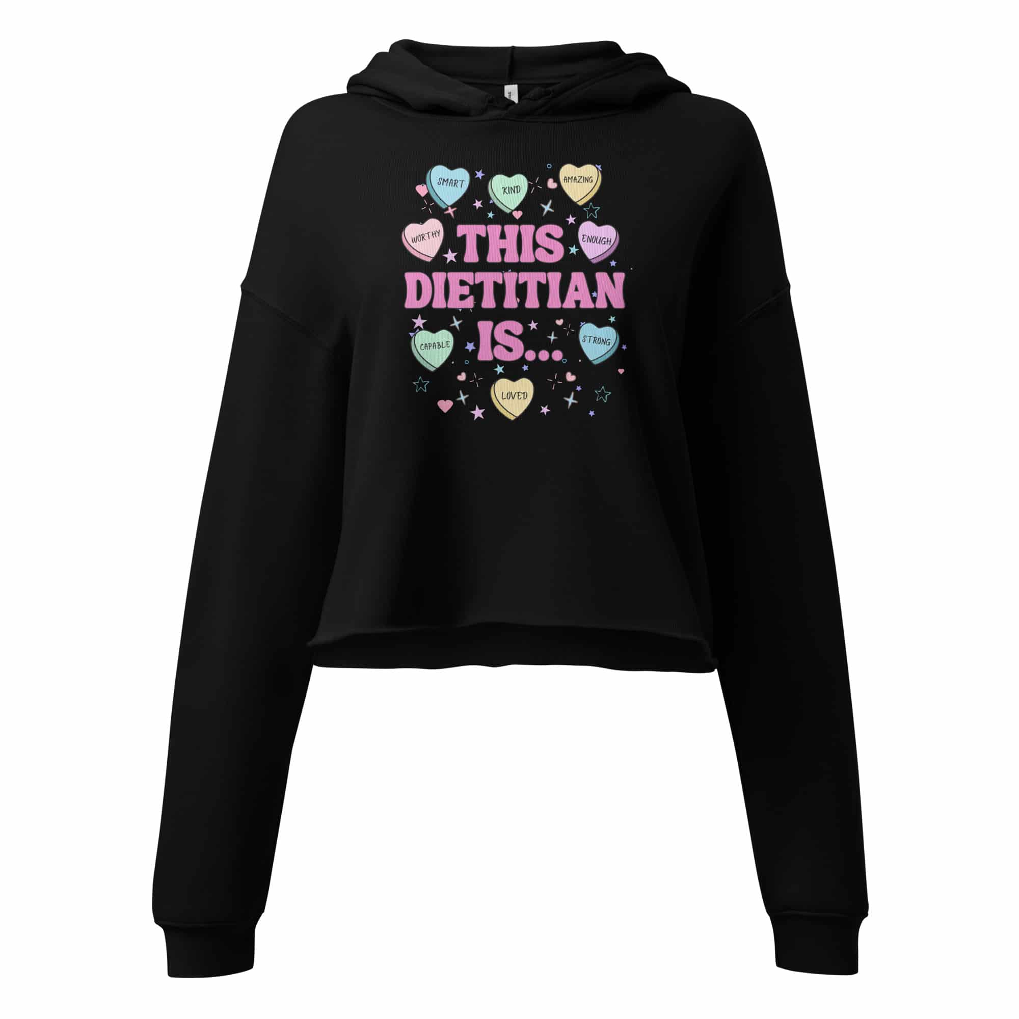 This Dietitian Is...Valentine's Crop Hoodie