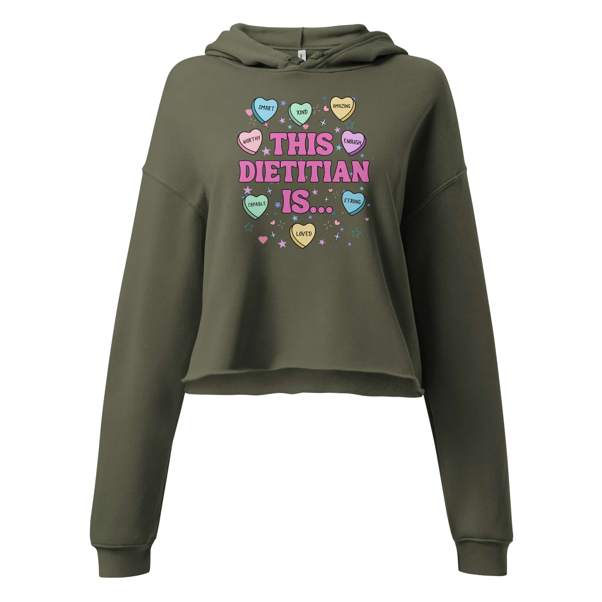 This Dietitian Is...Valentine's Crop Hoodie - Image 5