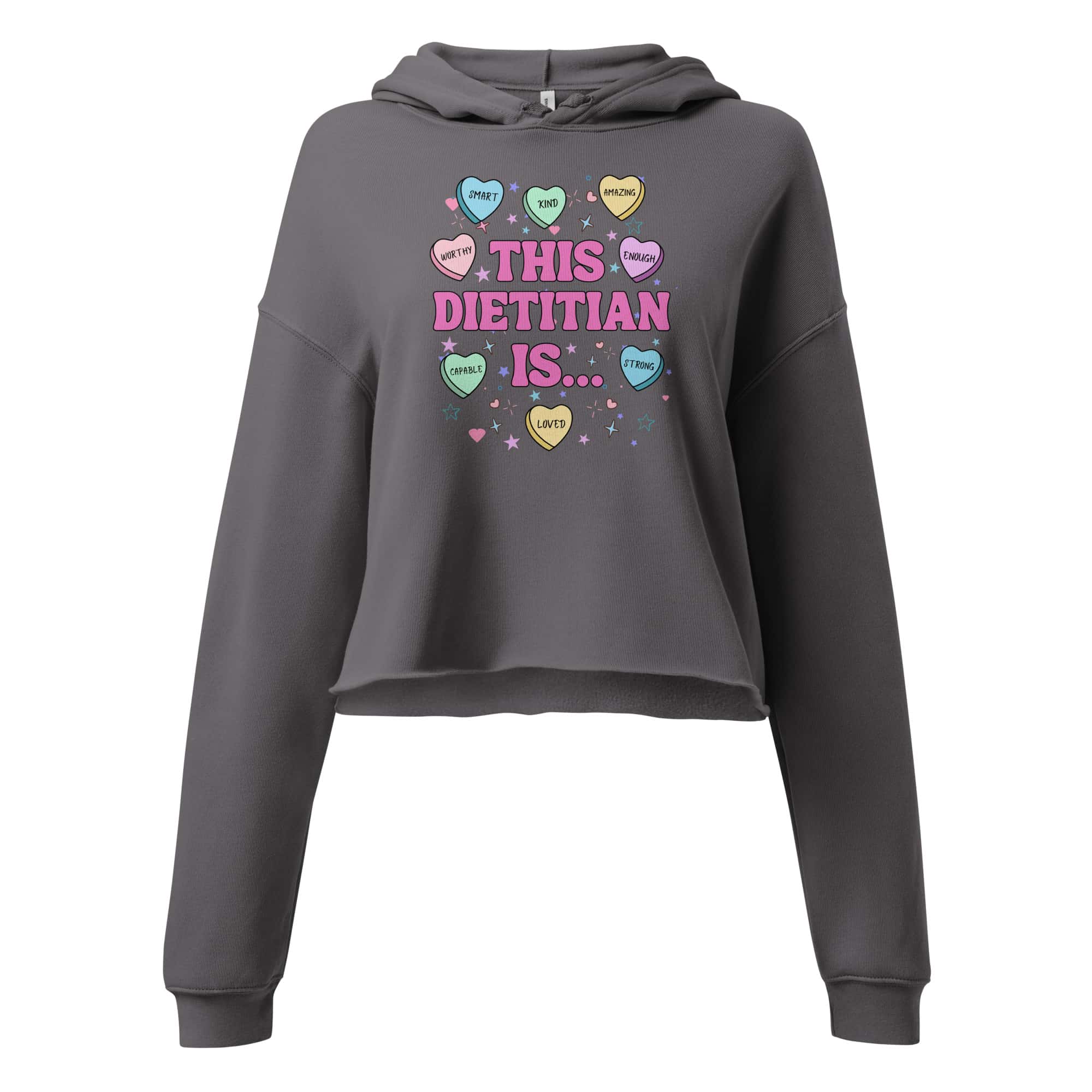 This Dietitian Is...Valentine's Crop Hoodie - Image 9