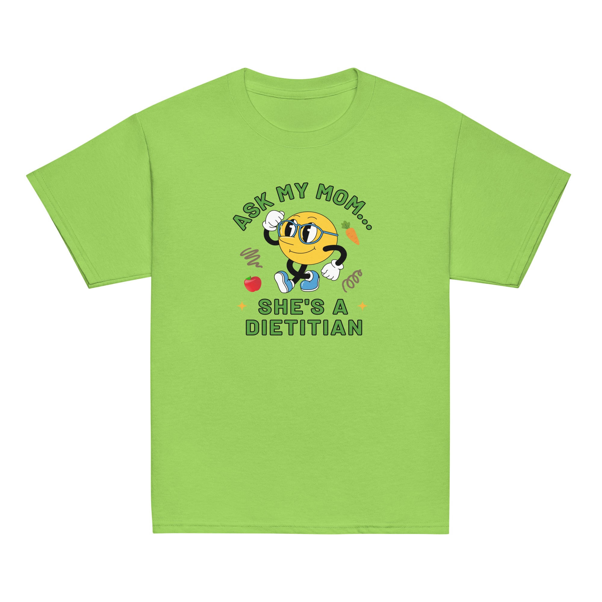Ask My Mom, She's a Dietitian Youth Classic Tee - Image 3