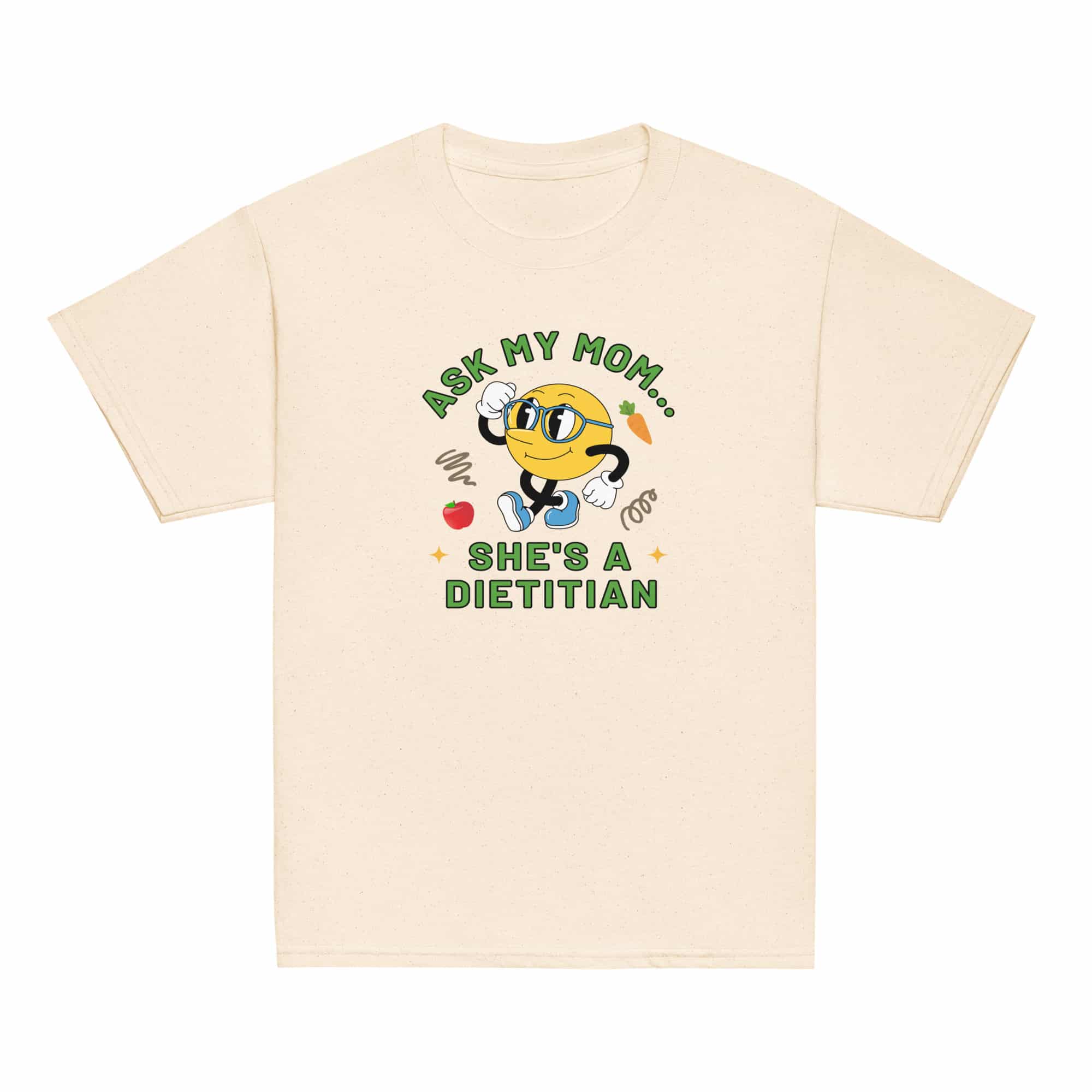 Ask My Mom, She's a Dietitian Youth Classic Tee - Image 11