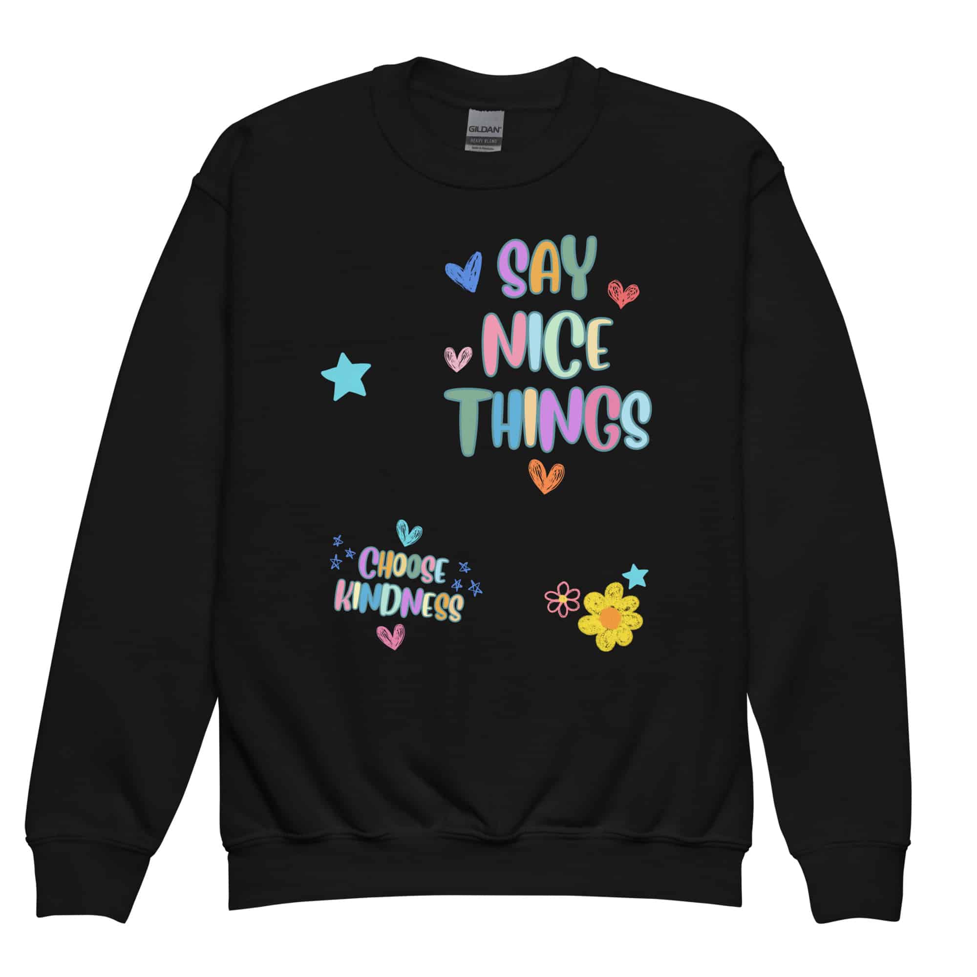 Say Nice Things Youth Crewneck Sweatshirt - Image 2
