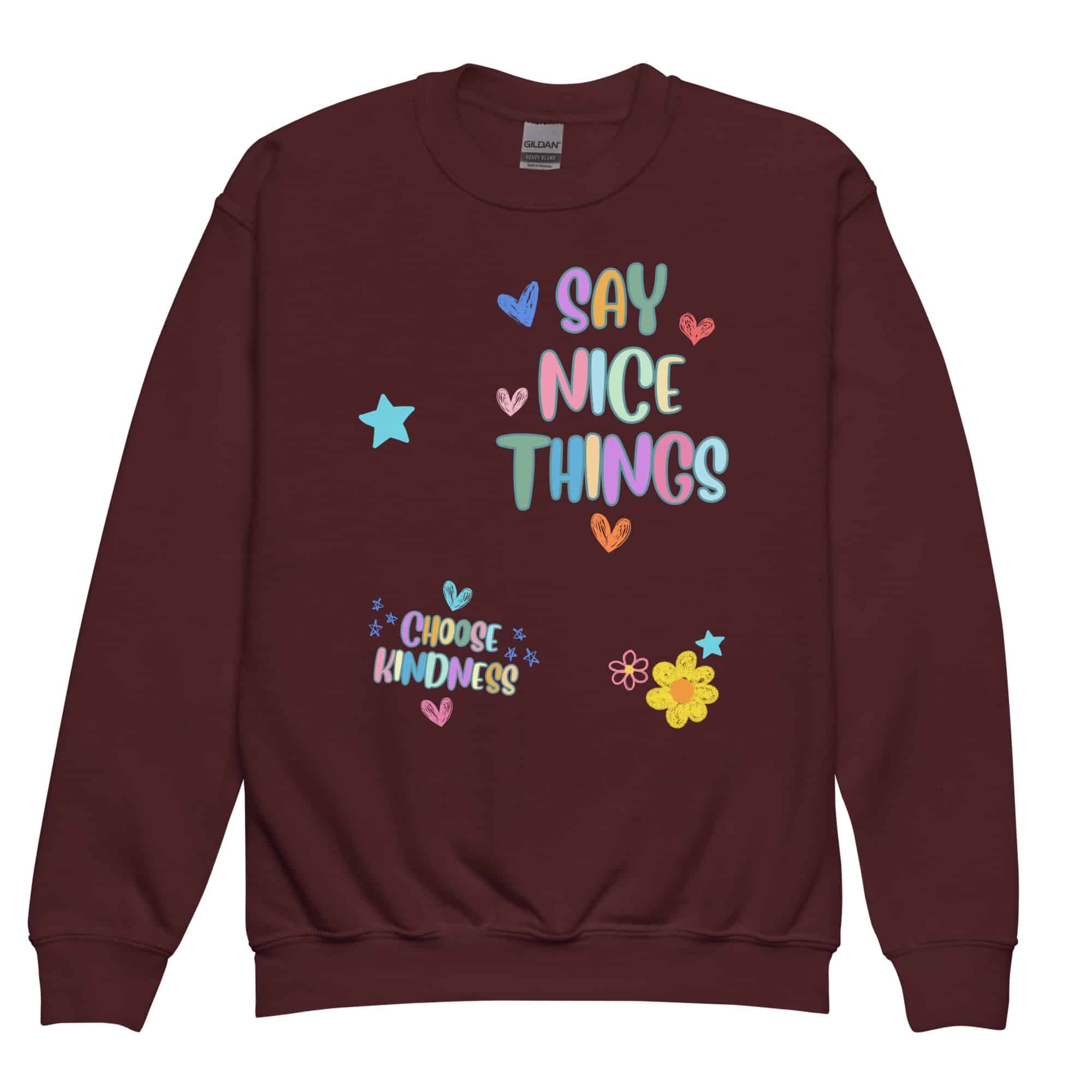 Say Nice Things Youth Crewneck Sweatshirt - Image 3