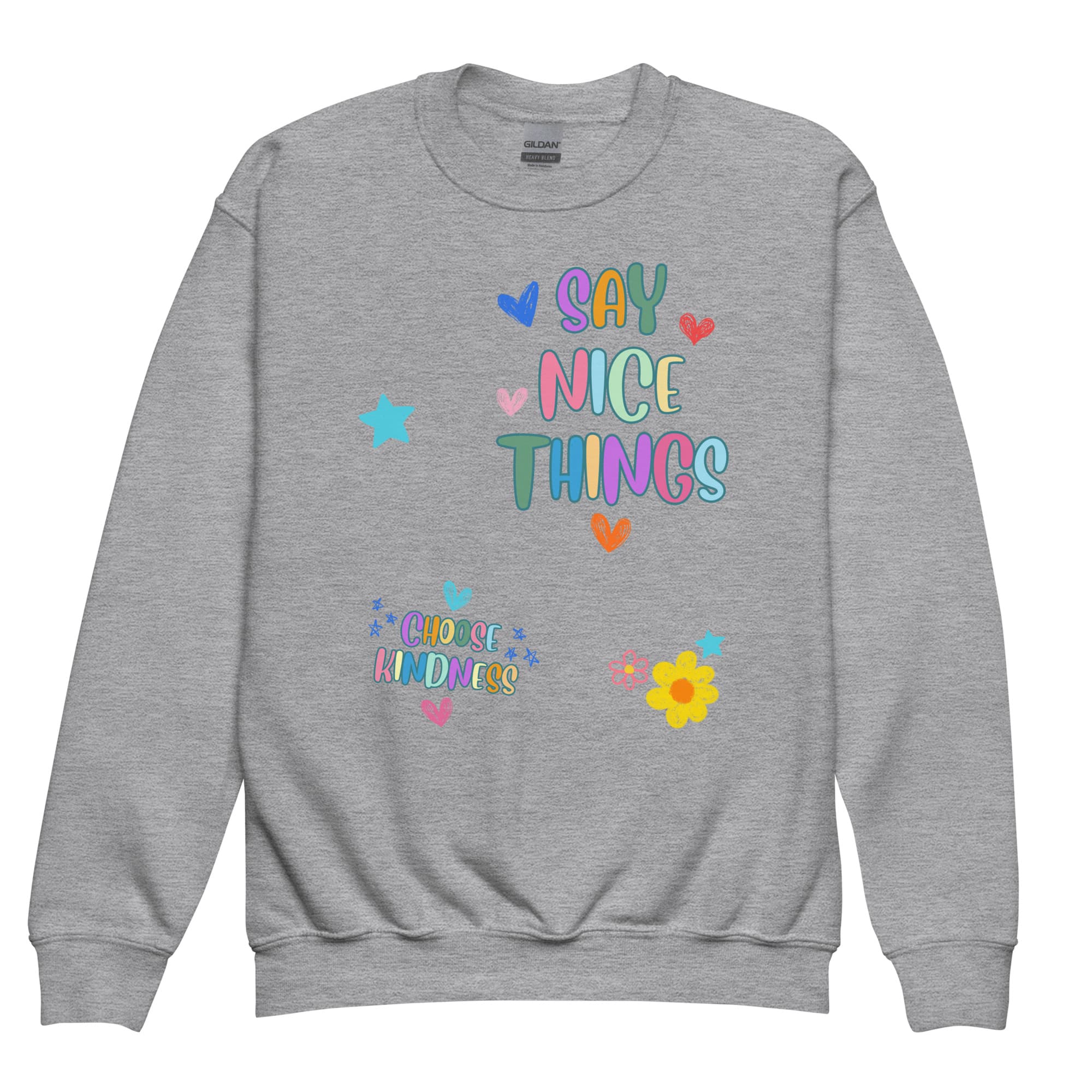 Say Nice Things Youth Crewneck Sweatshirt - Image 6