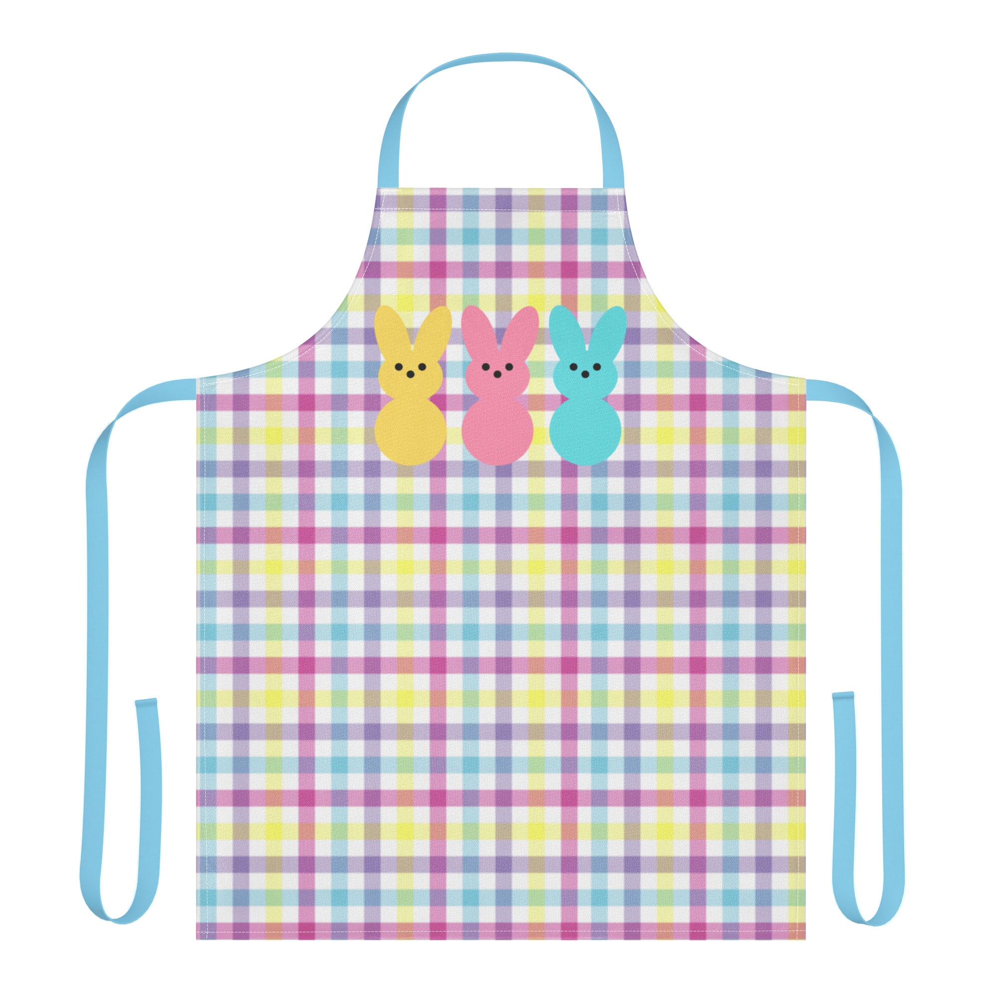 Plaid Easter Bunny Apron