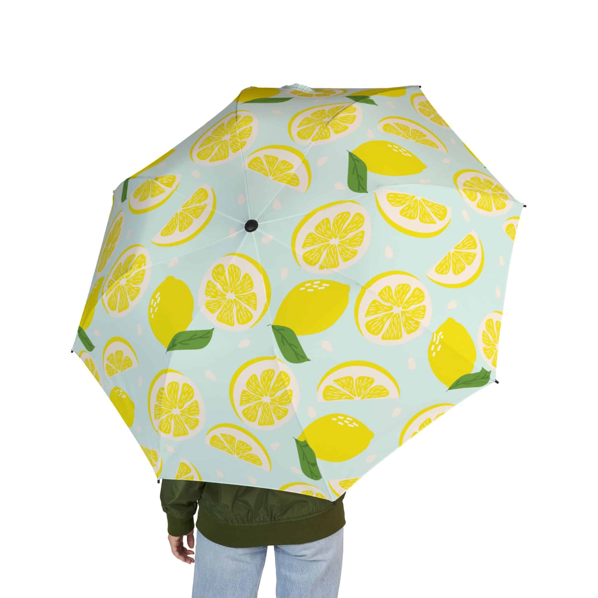Lemon Drop Semi-Automatic Foldable Umbrella - Image 3