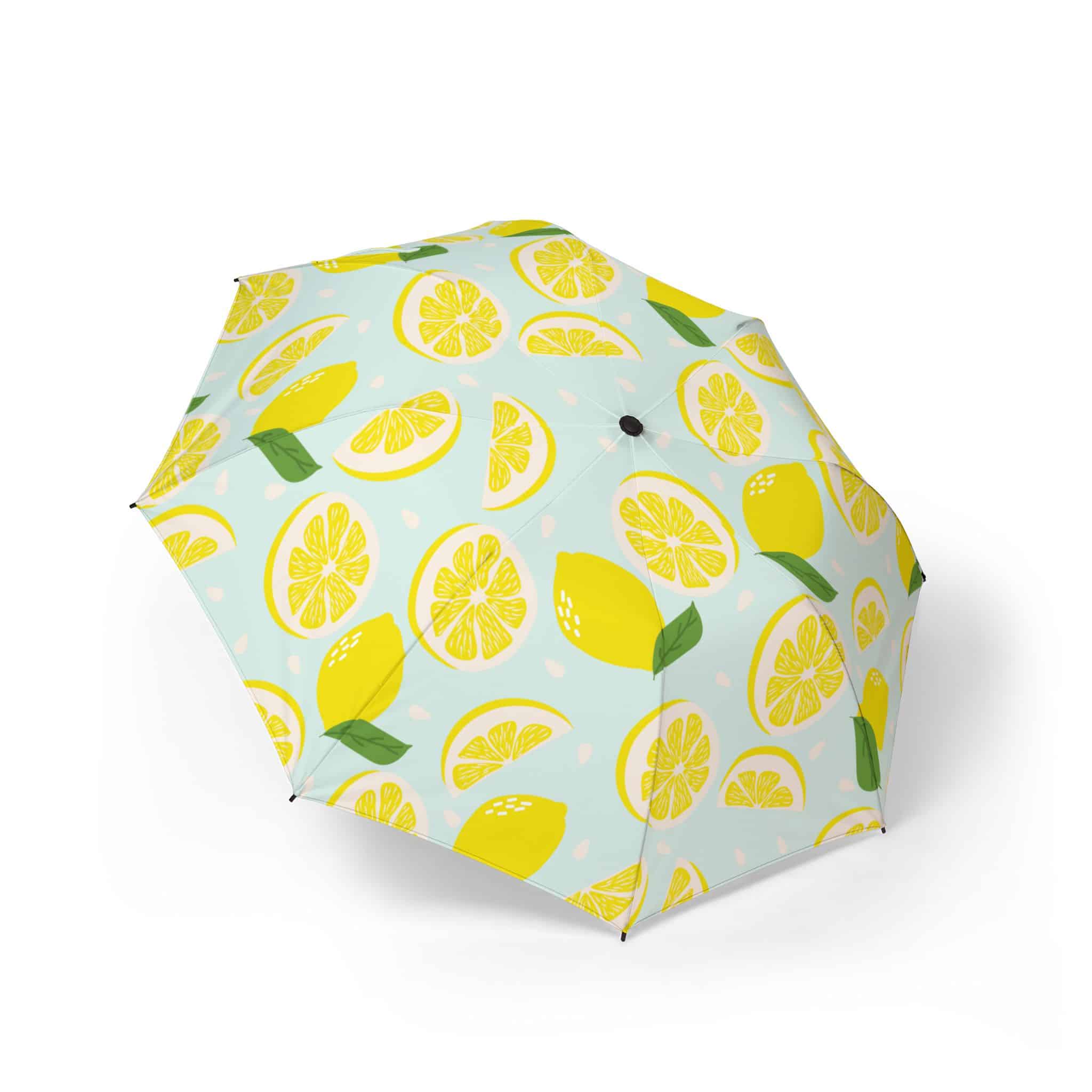 Lemon Drop Semi-Automatic Foldable Umbrella