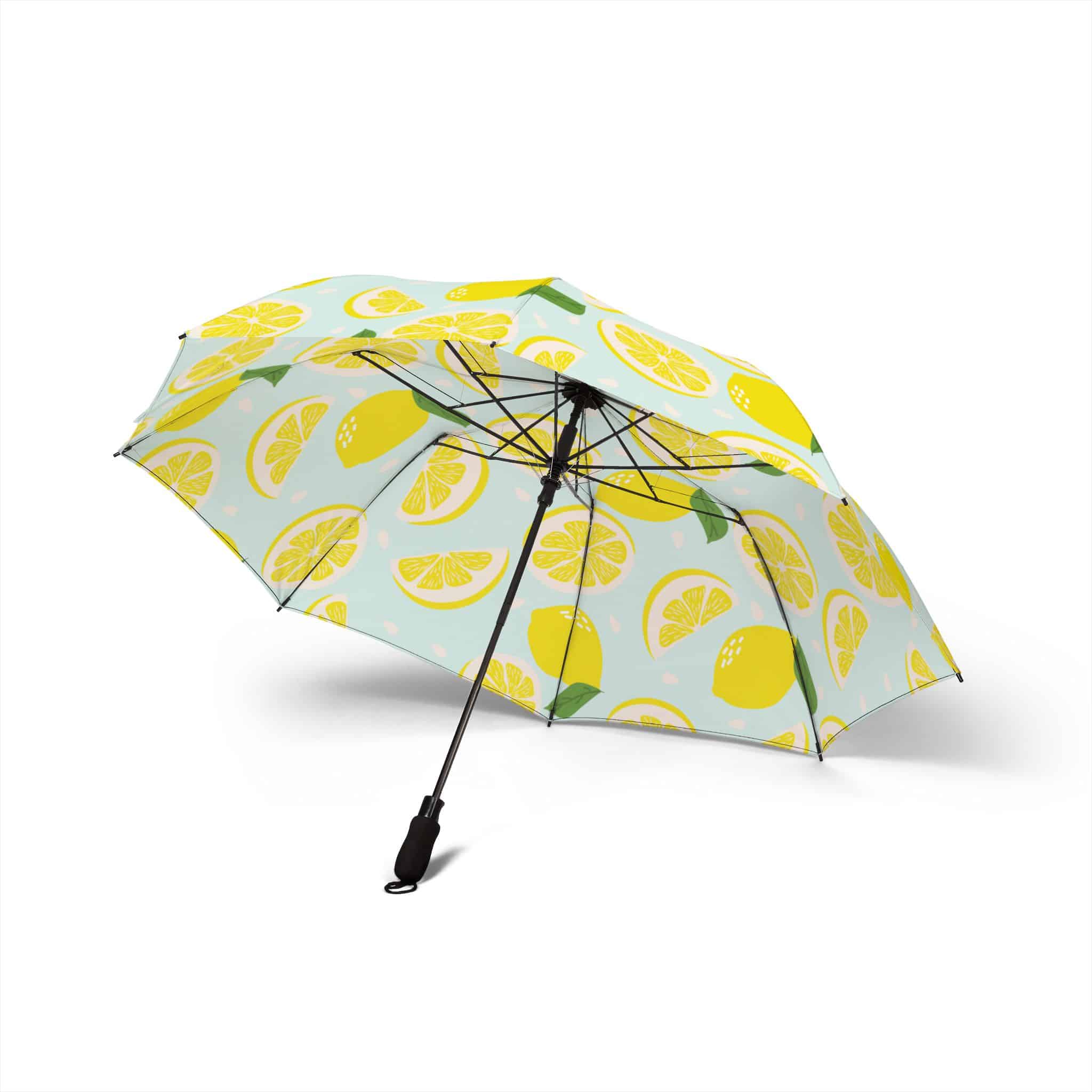 Lemon Drop Semi-Automatic Foldable Umbrella - Image 2