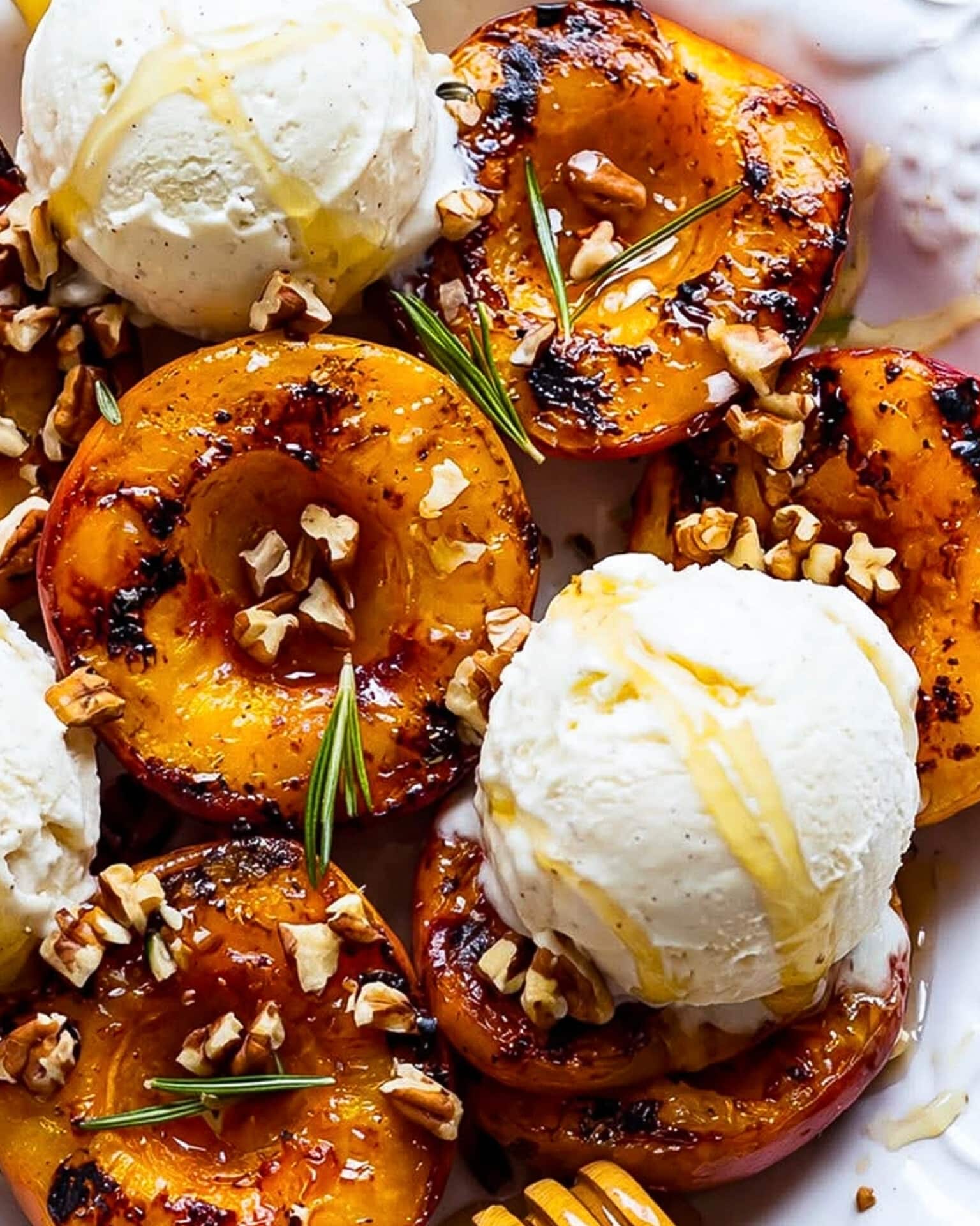 Spiced Grilled Peaches with Ice Cream and Pecans 3
beautifuleatsandthings.com