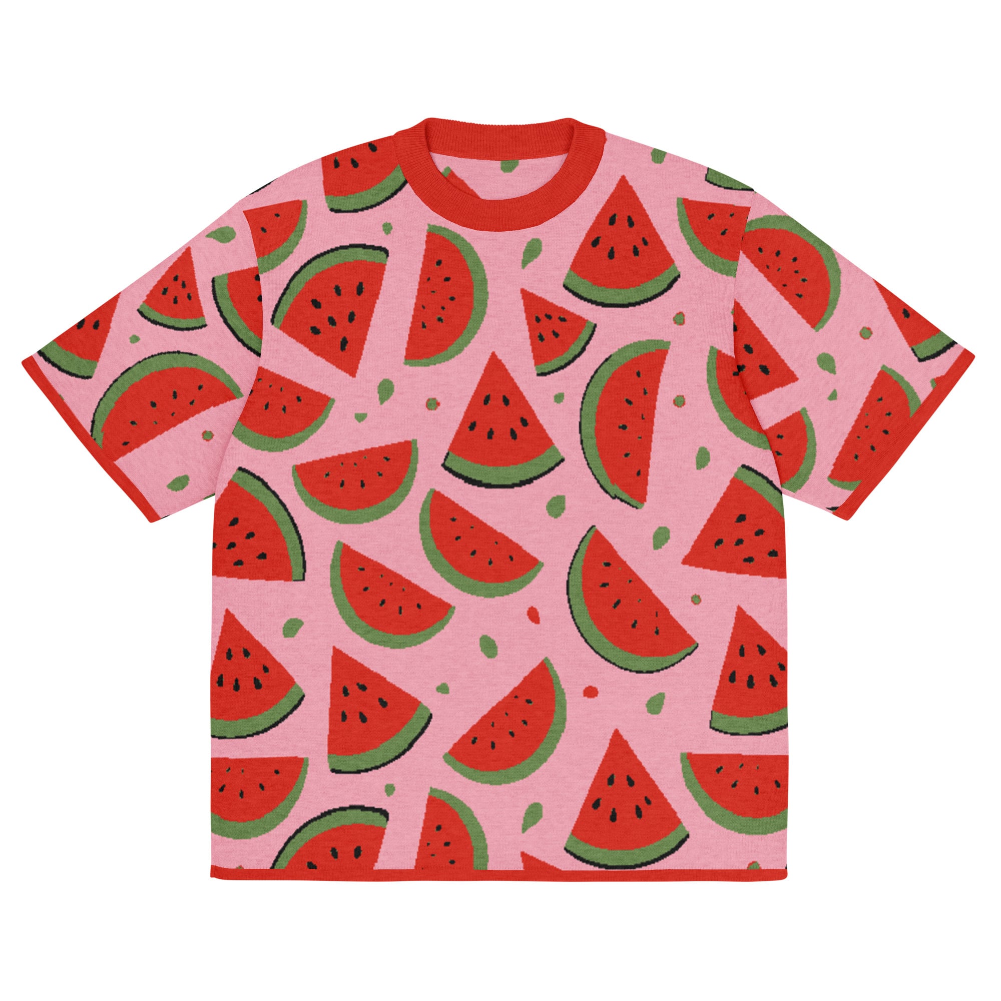 Fresh Watermelon Knitted Classic Tee - Image 15