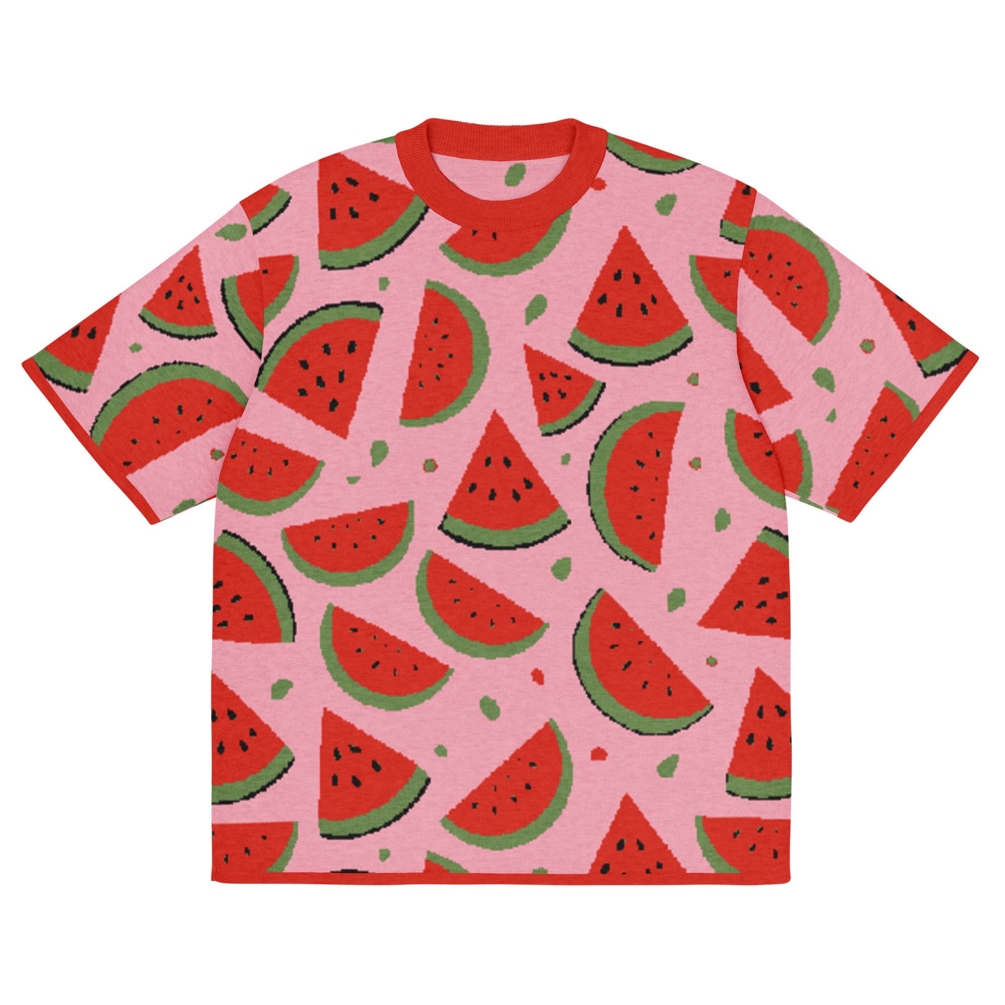 Fresh Watermelon Knitted Classic Tee - Image 2