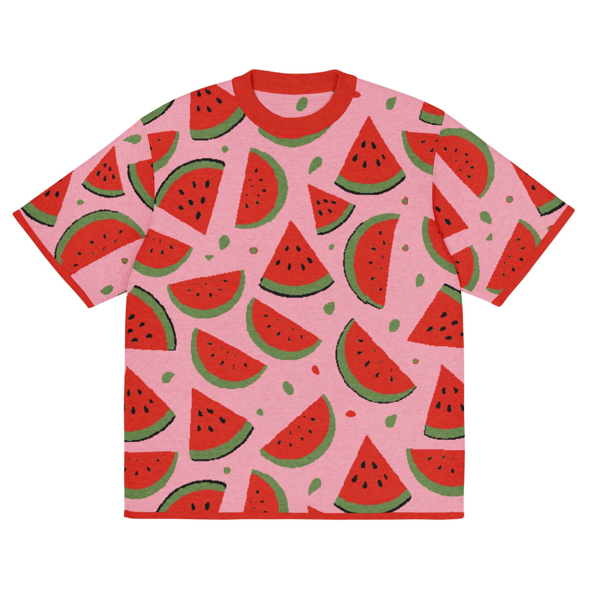 Fresh Watermelon Knitted Classic Tee - Image 11