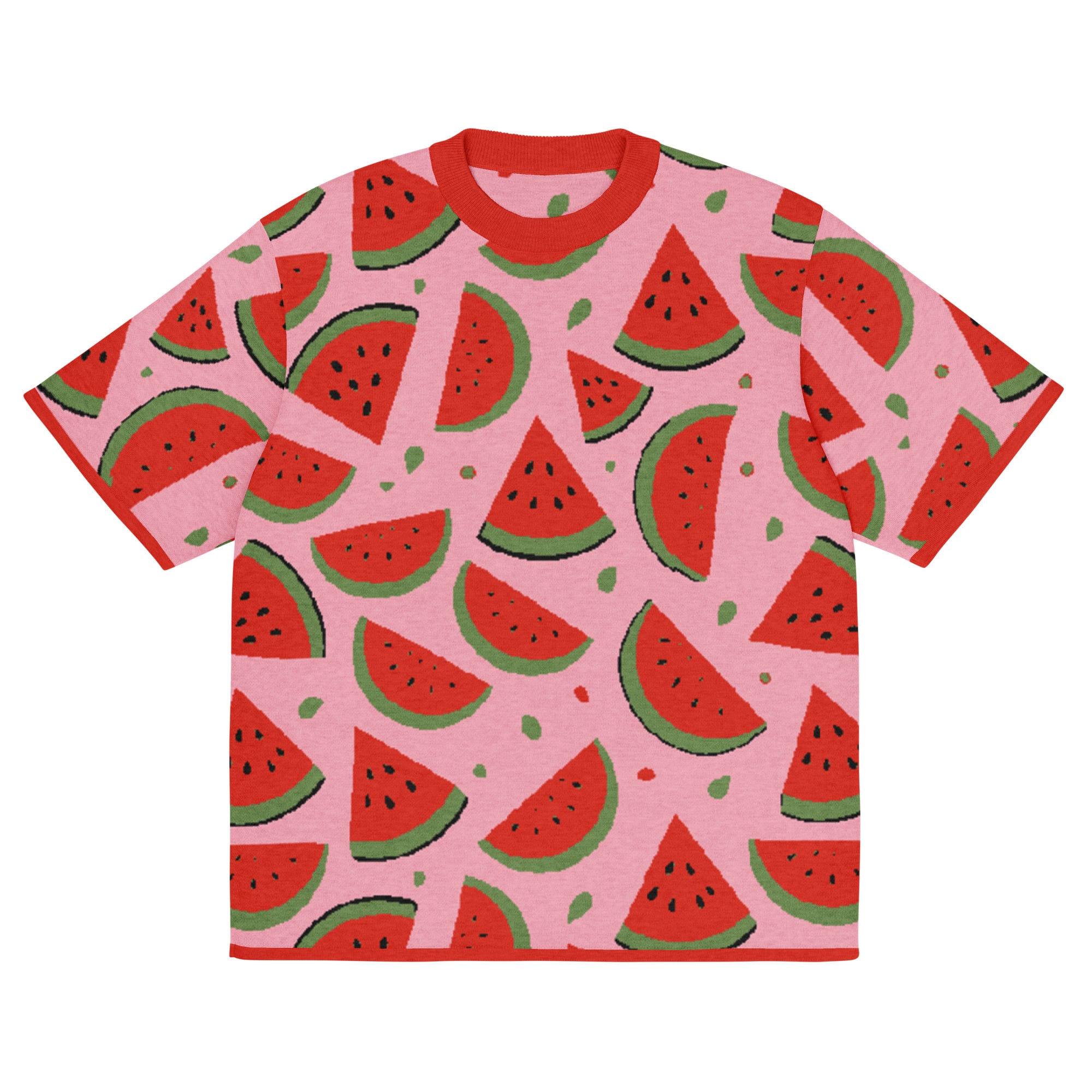 Fresh Watermelon Knitted Classic Tee - Image 9